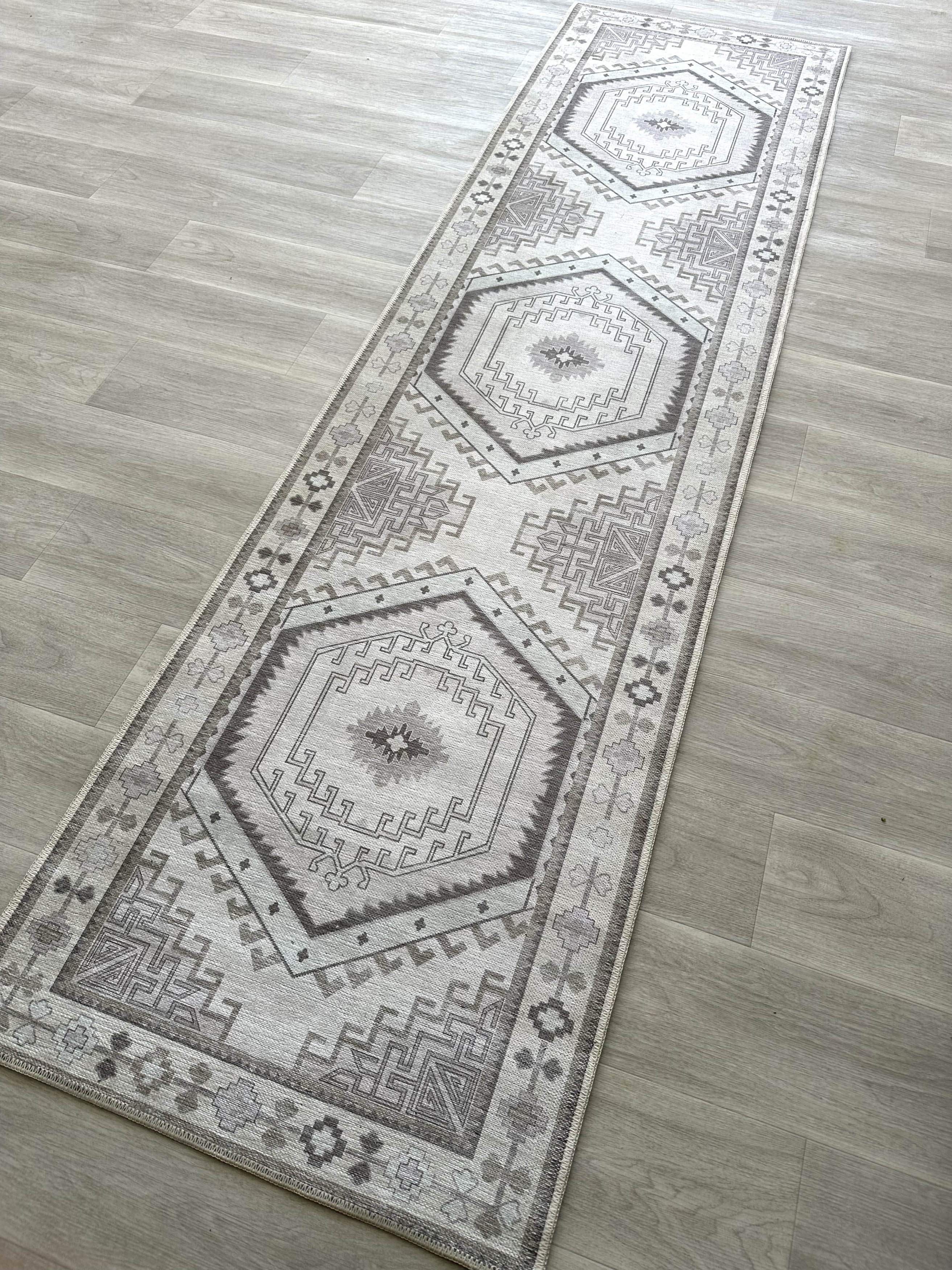 Uşak Blue Red Vintage Kilim Carpet