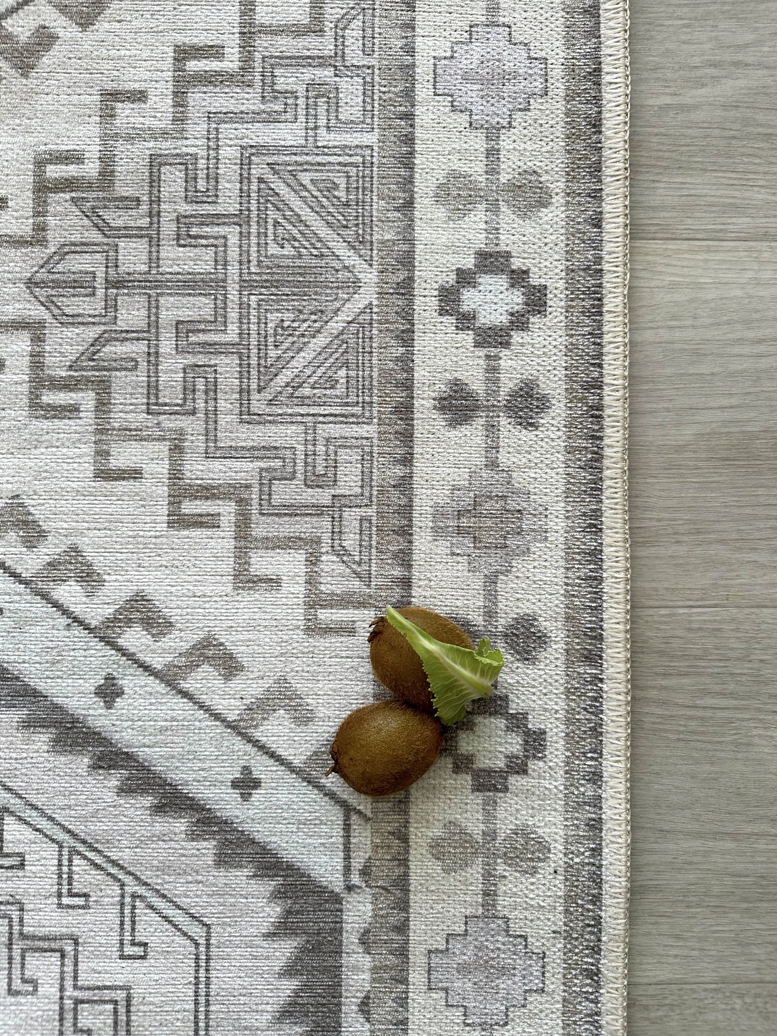 Uşak Blue Red Vintage Kilim Carpet