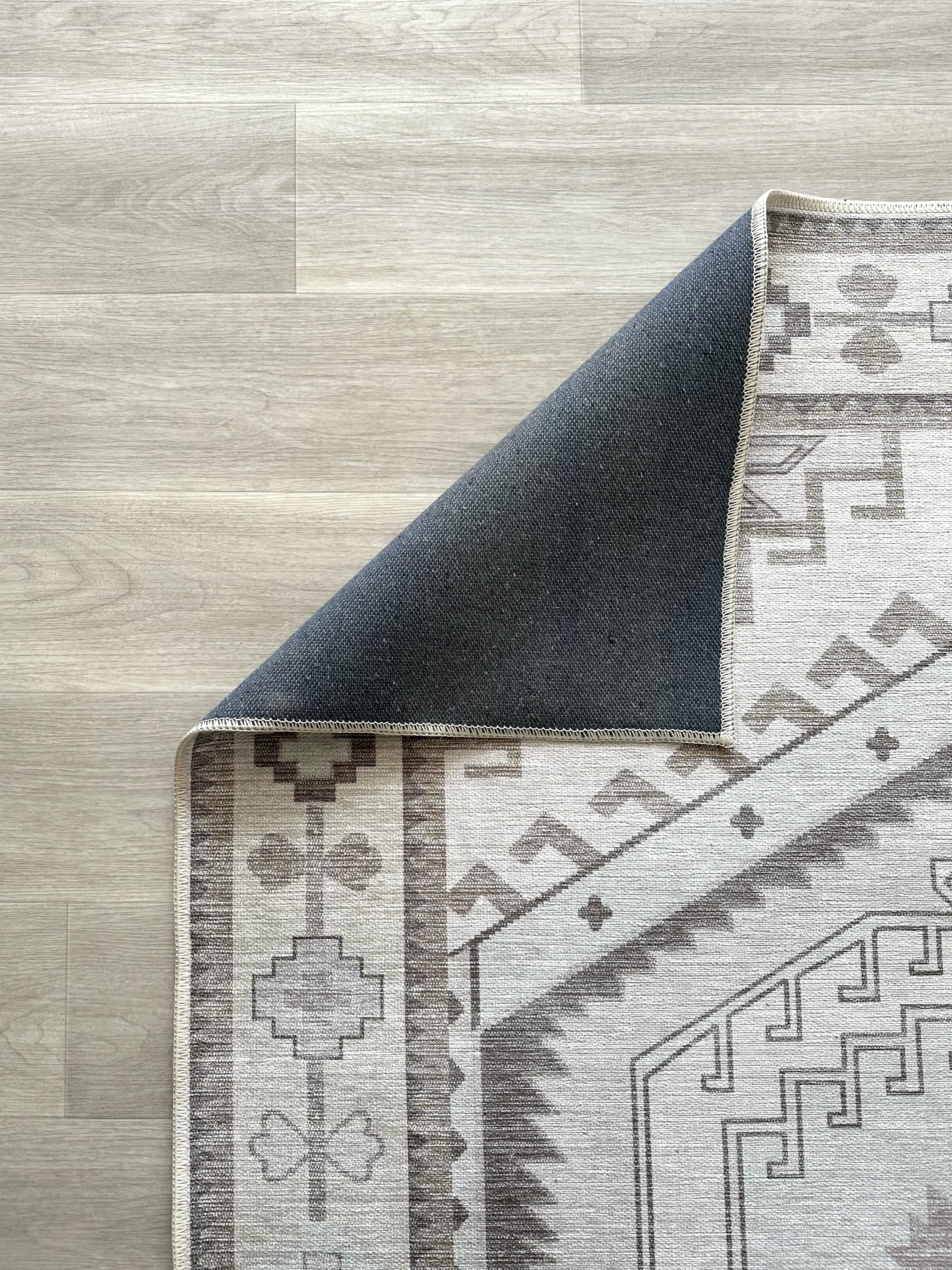 Uşak Blue Red Vintage Kilim Carpet