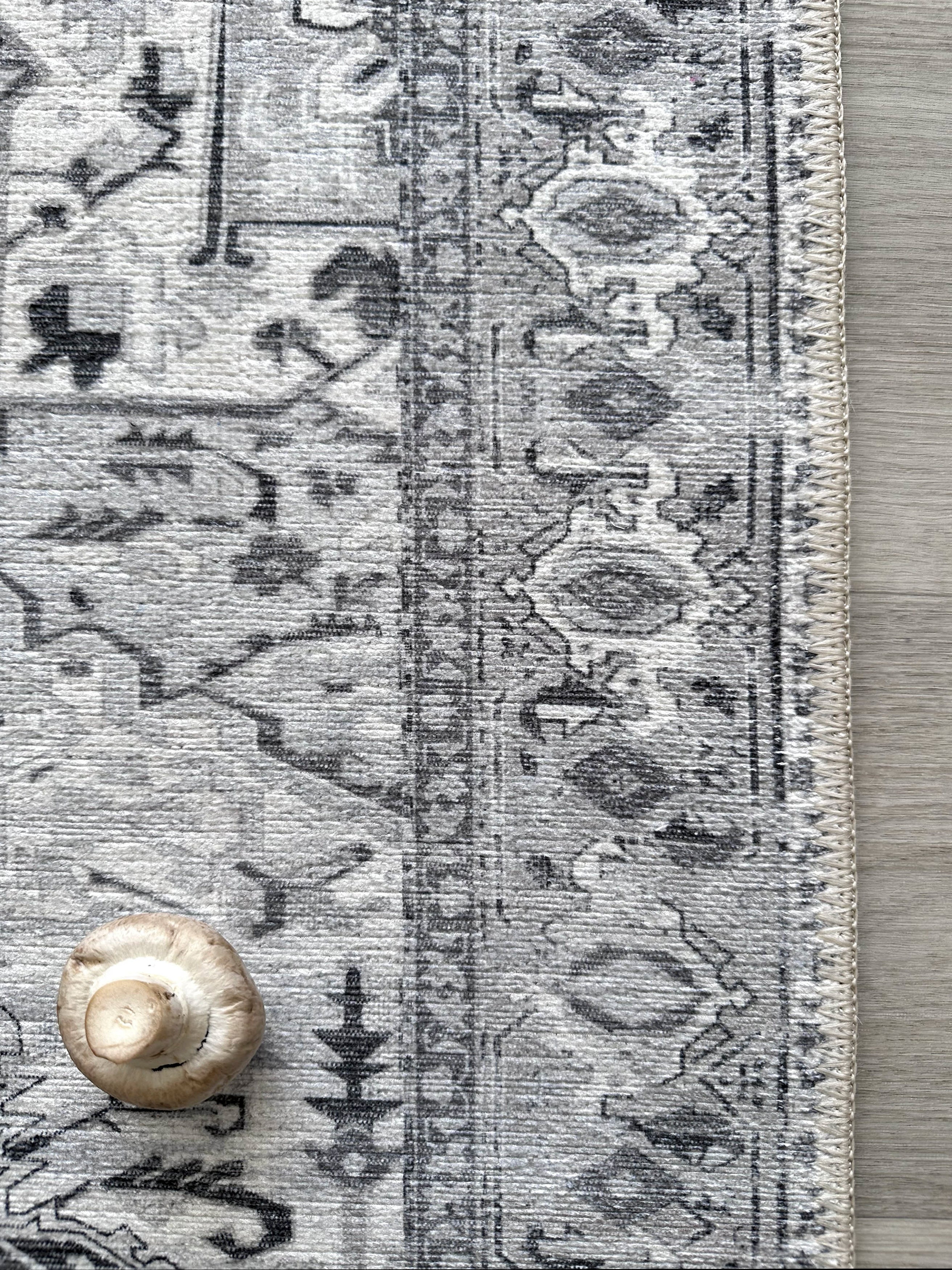 Uşak Blue Red Vintage Kilim Carpet