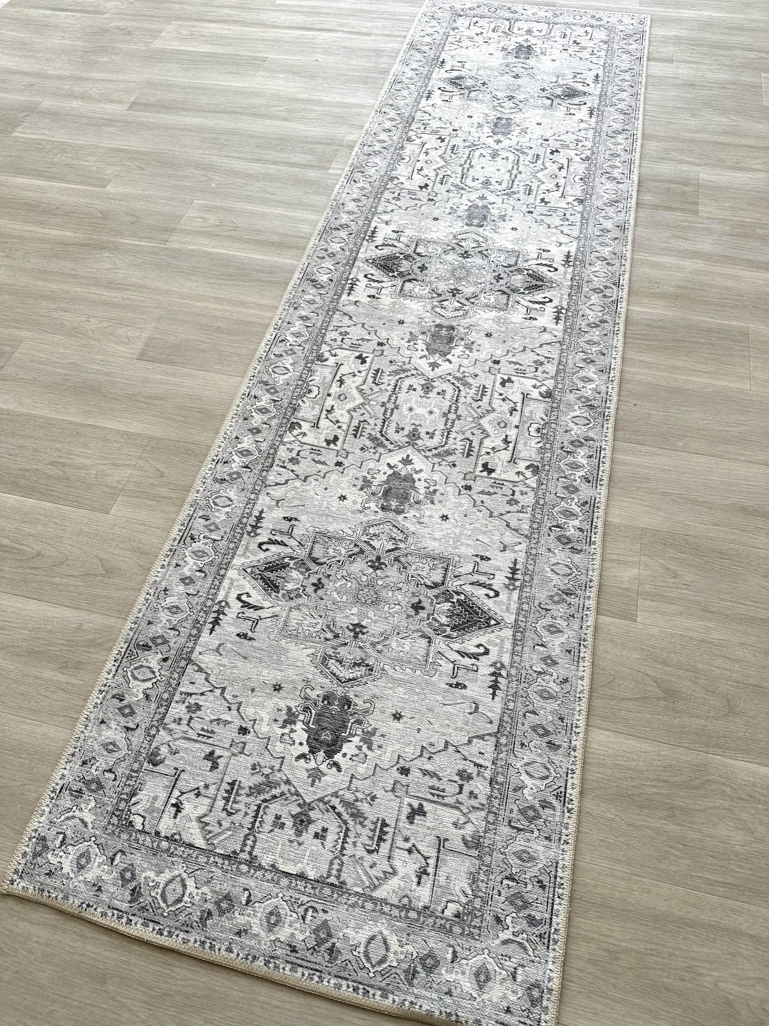 Uşak Blue Red Vintage Kilim Carpet
