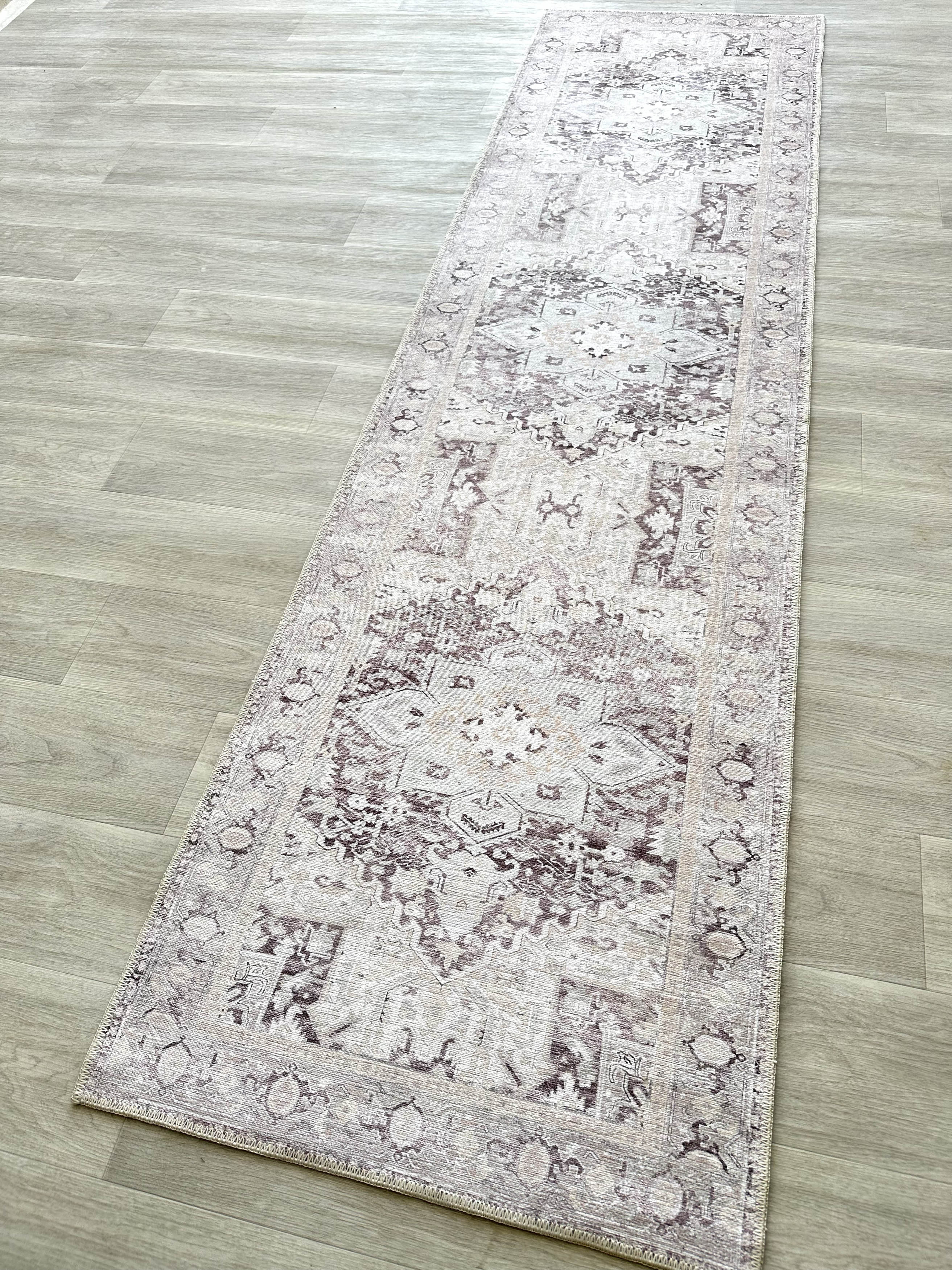 Uşak Blue Red Vintage Kilim Carpet