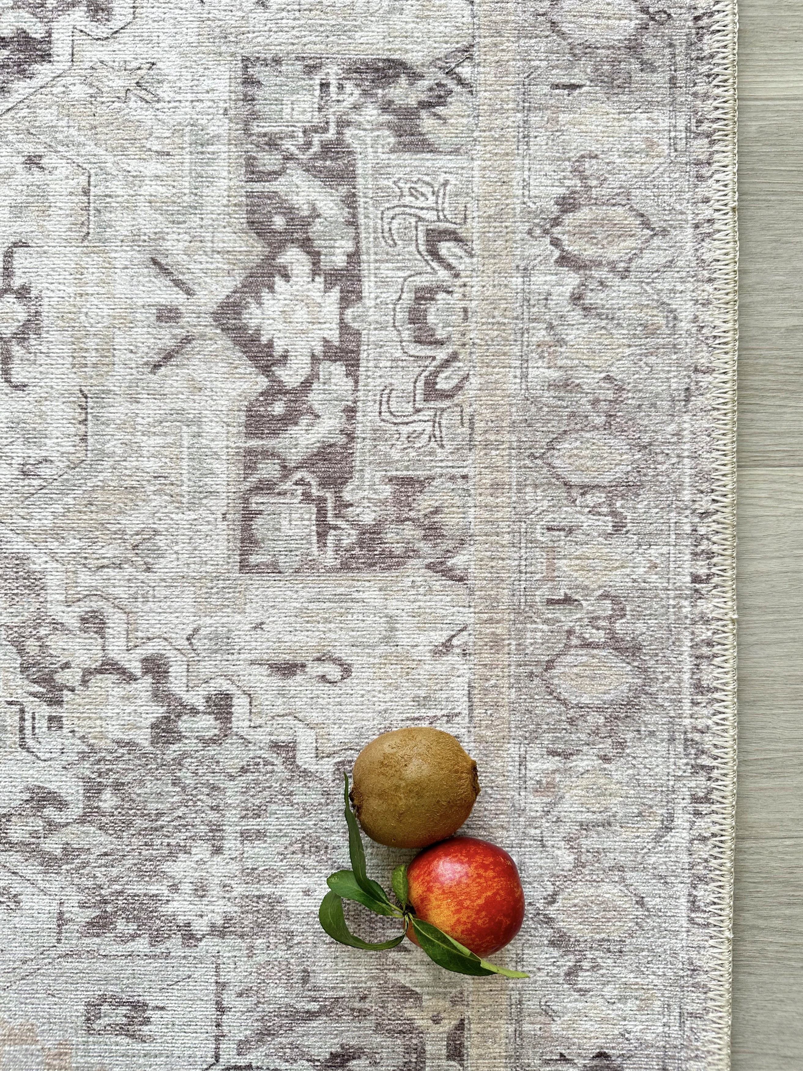 Uşak Blue Red Vintage Kilim Carpet