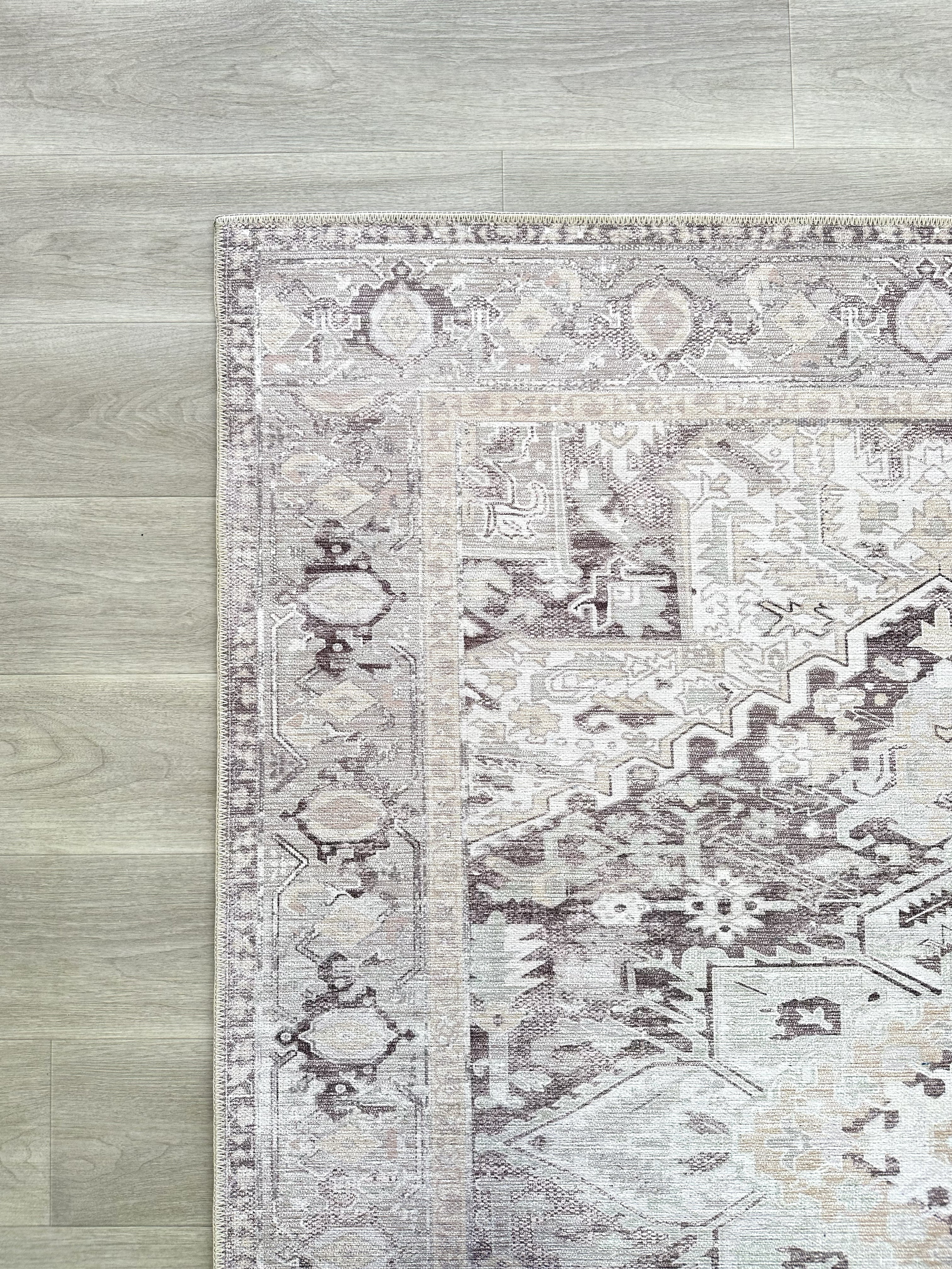 Uşak Blue Red Vintage Kilim Carpet