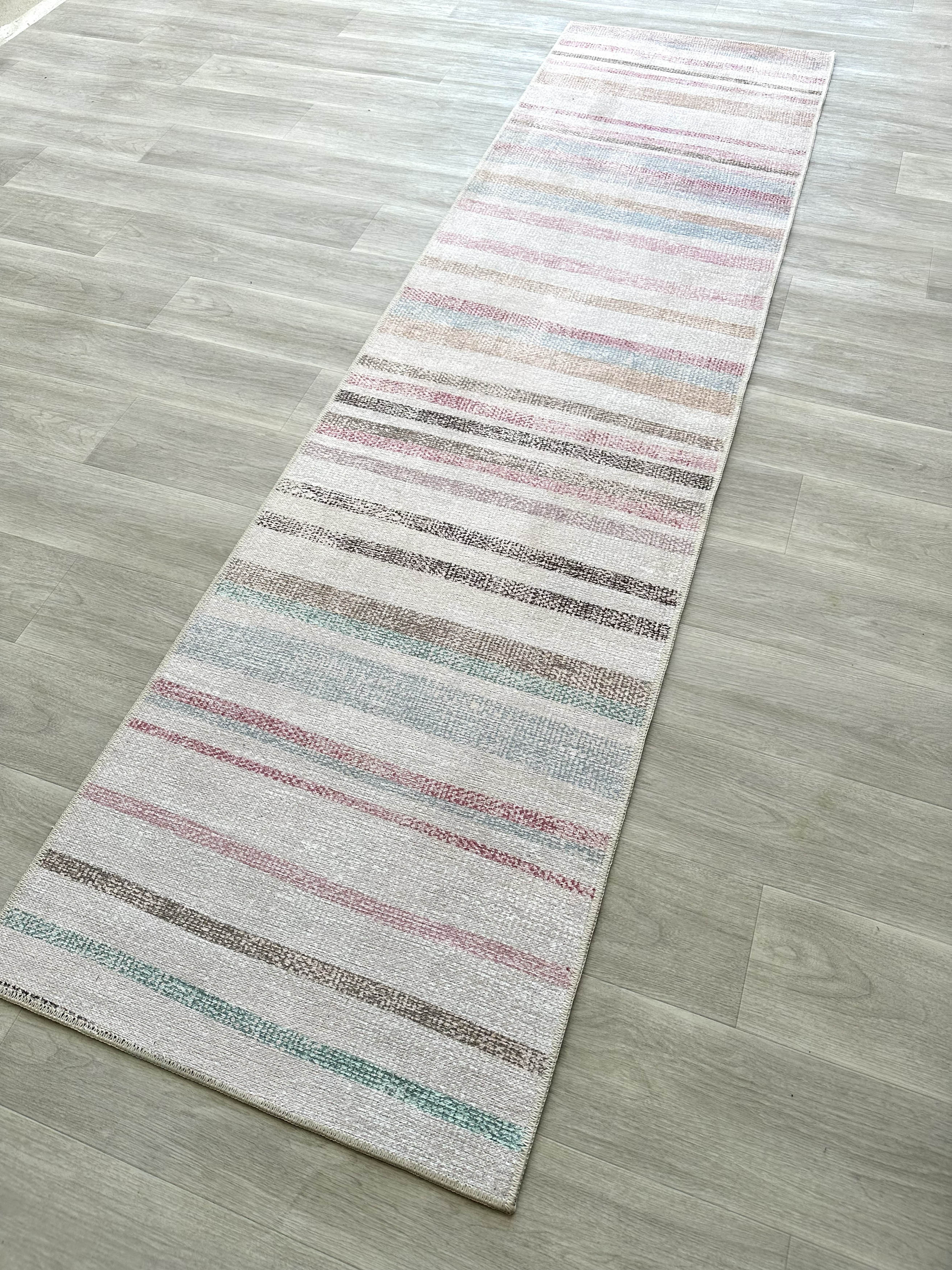 Uşak Blue Red Vintage Kilim Carpet