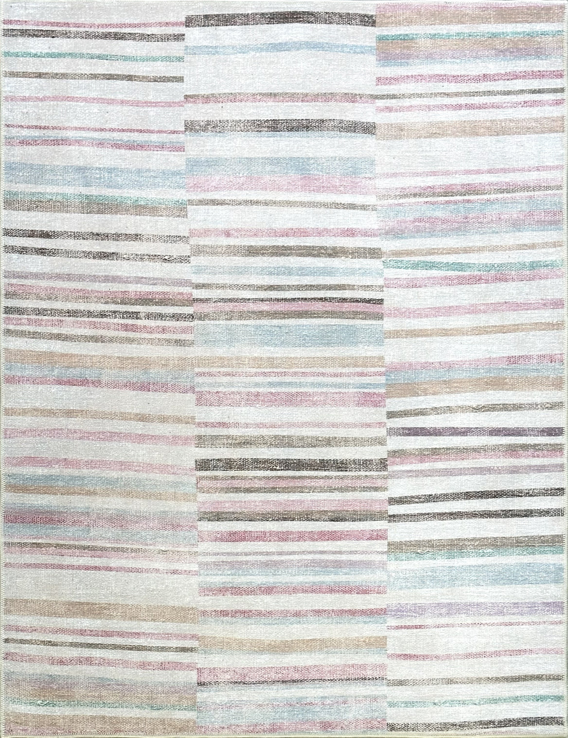Uşak Blue Red Vintage Kilim Carpet
