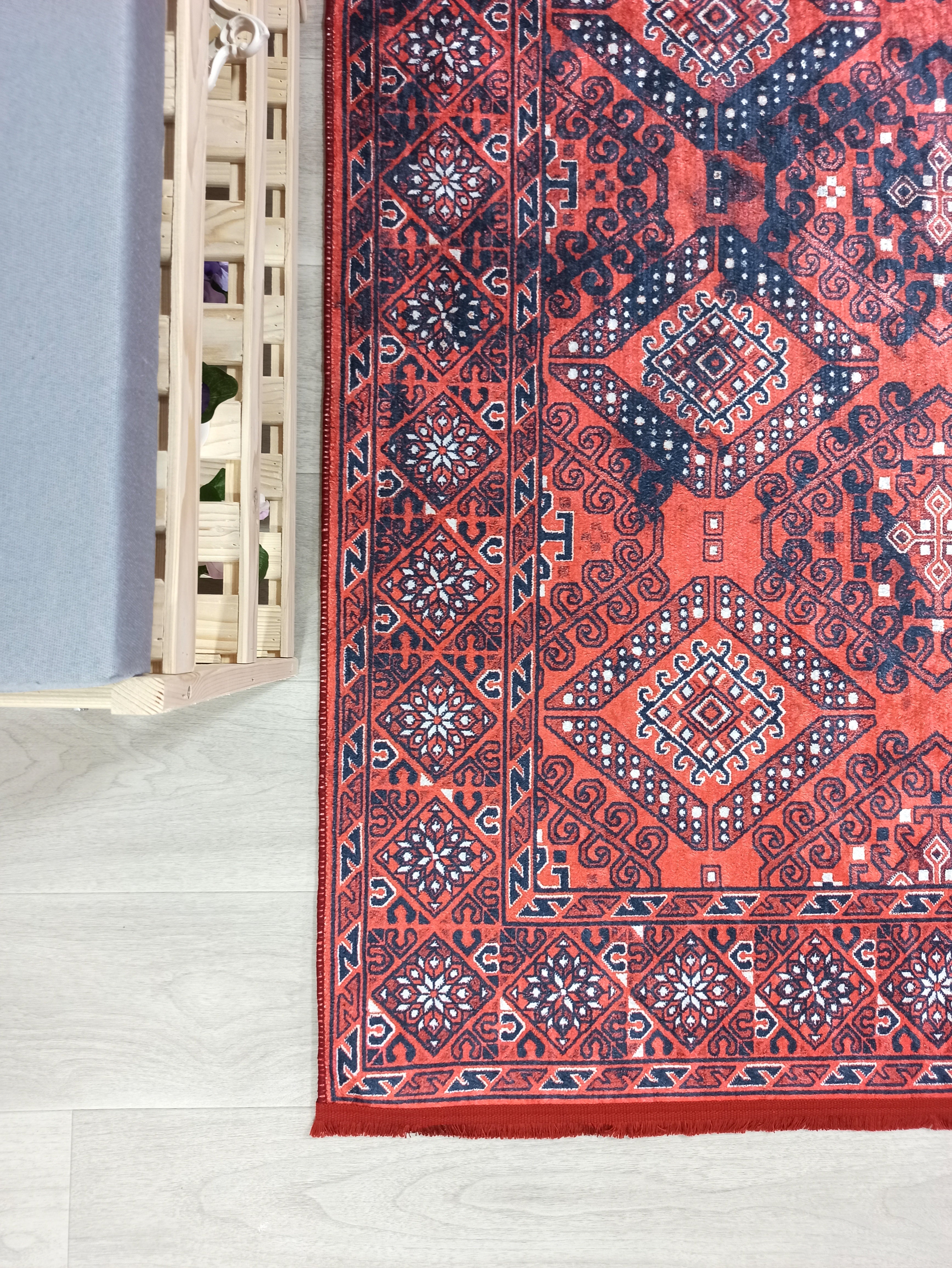 Kırmızı Uşak Vintage Tarzı Koridor Halısı - OUTLET - 947OU