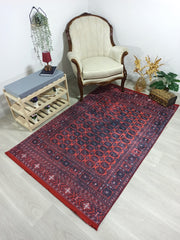 Pale Pink Cream Beige Geometric Patterned Kilim Rug