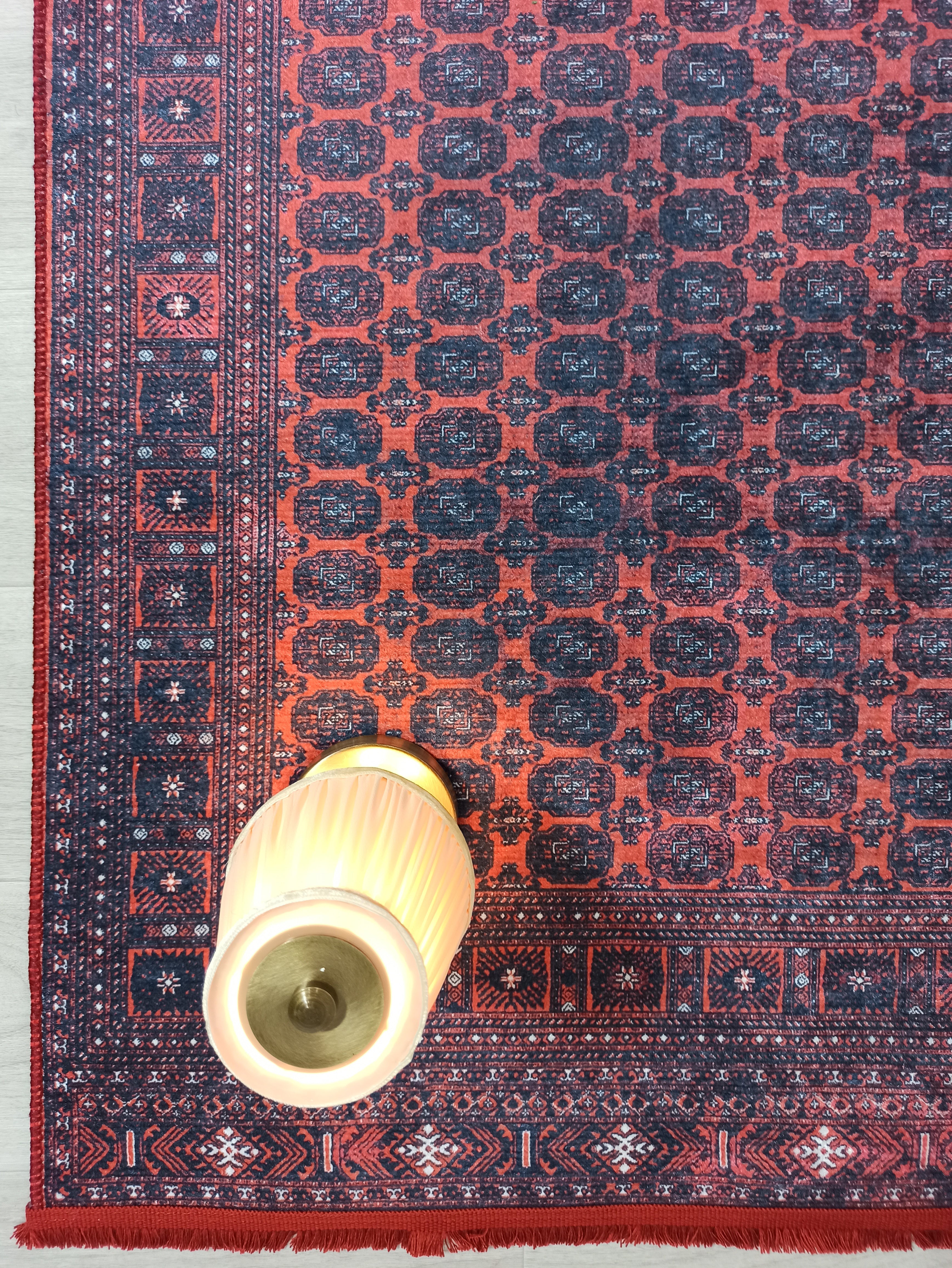 Pale Pink Cream Beige Geometric Patterned Kilim Rug