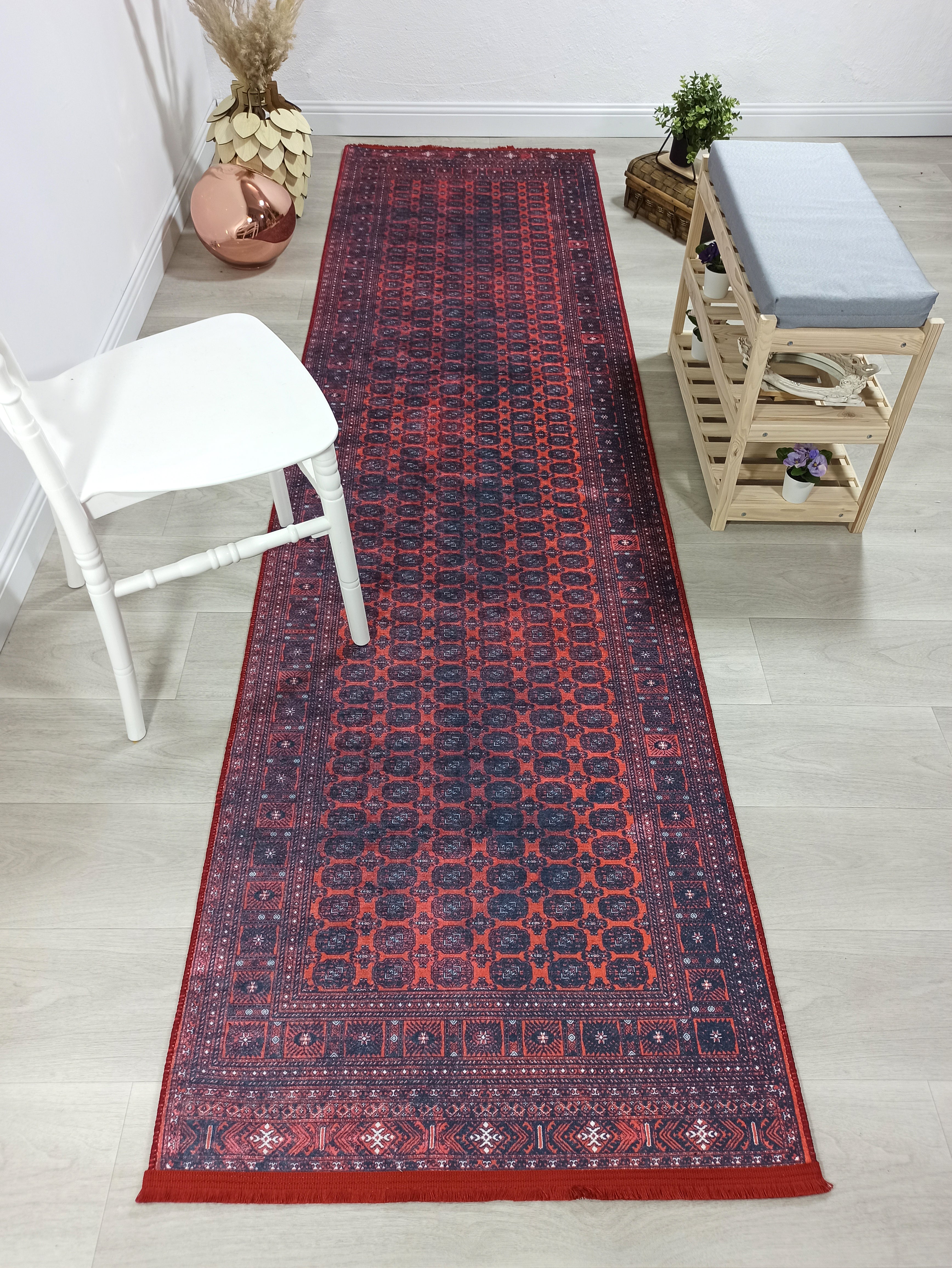 Pale Pink Cream Beige Geometric Patterned Kilim Rug