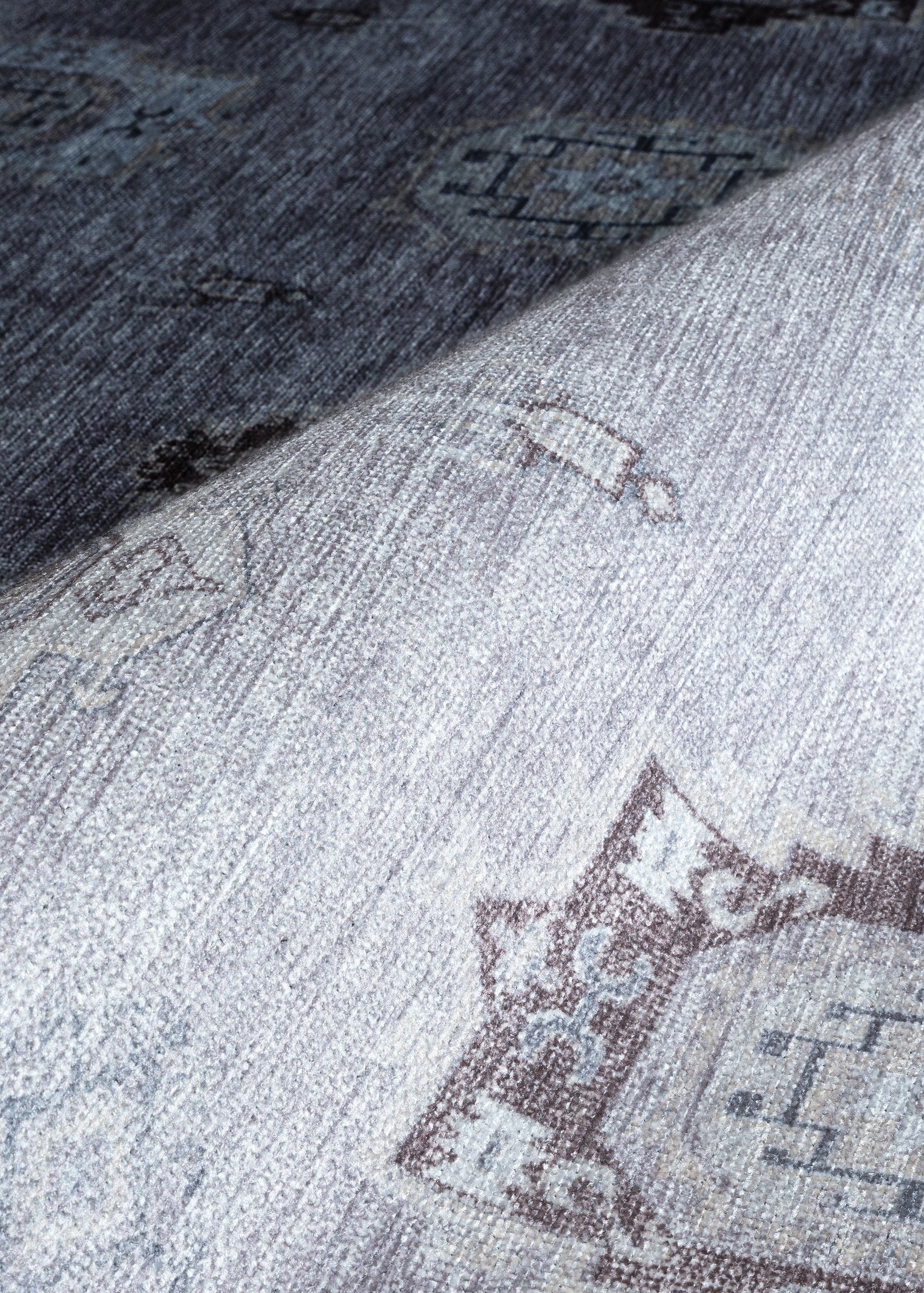 Uşak Blue Red Vintage Kilim Carpet