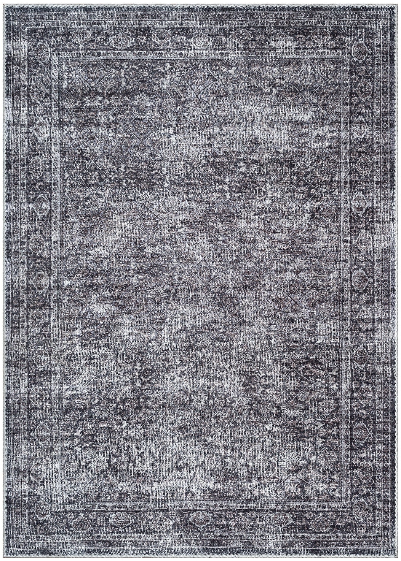 Uşak Blue Red Vintage Kilim Carpet