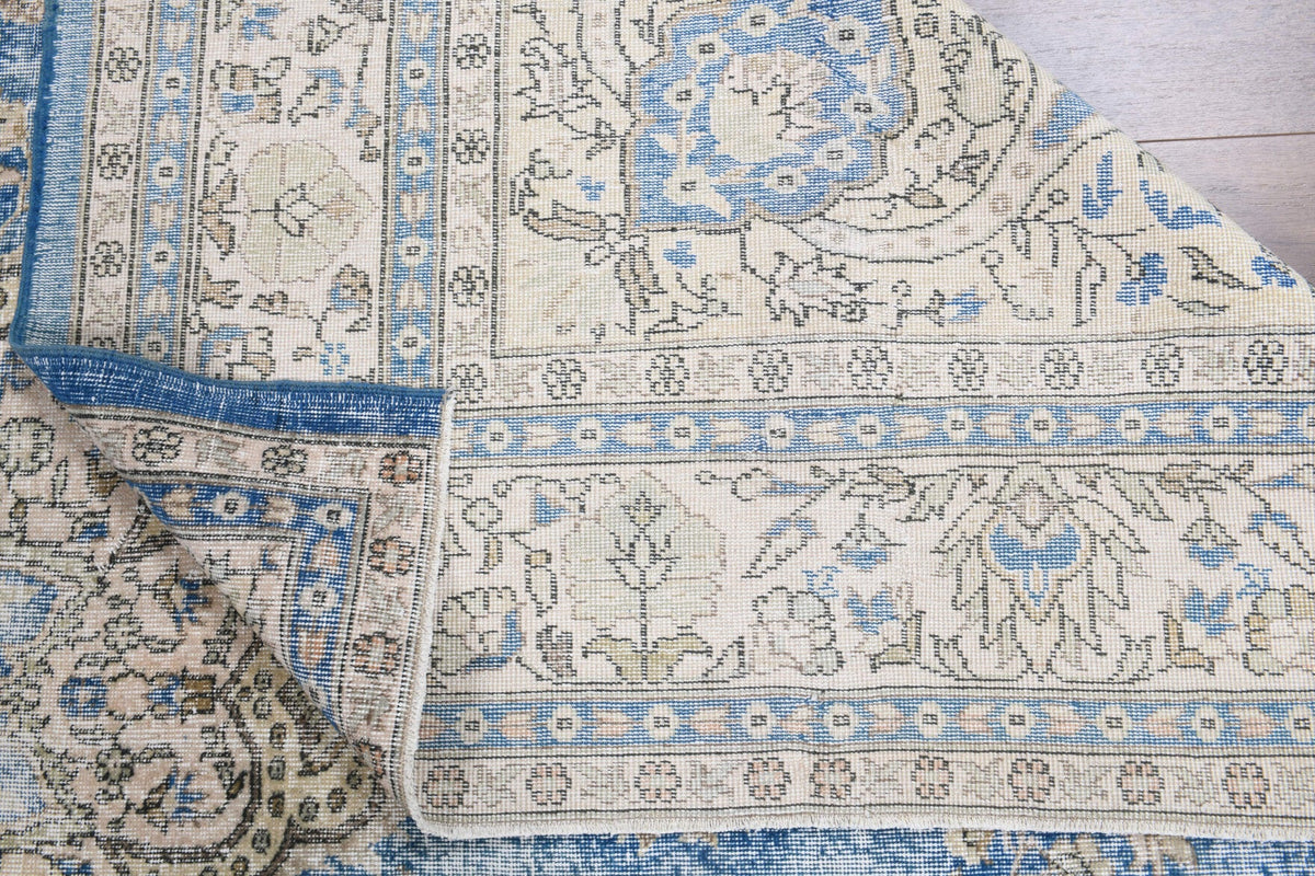 El yapımı vintage halı 305x391 cm oryantal desenli yün - farklı açıdan görünüm