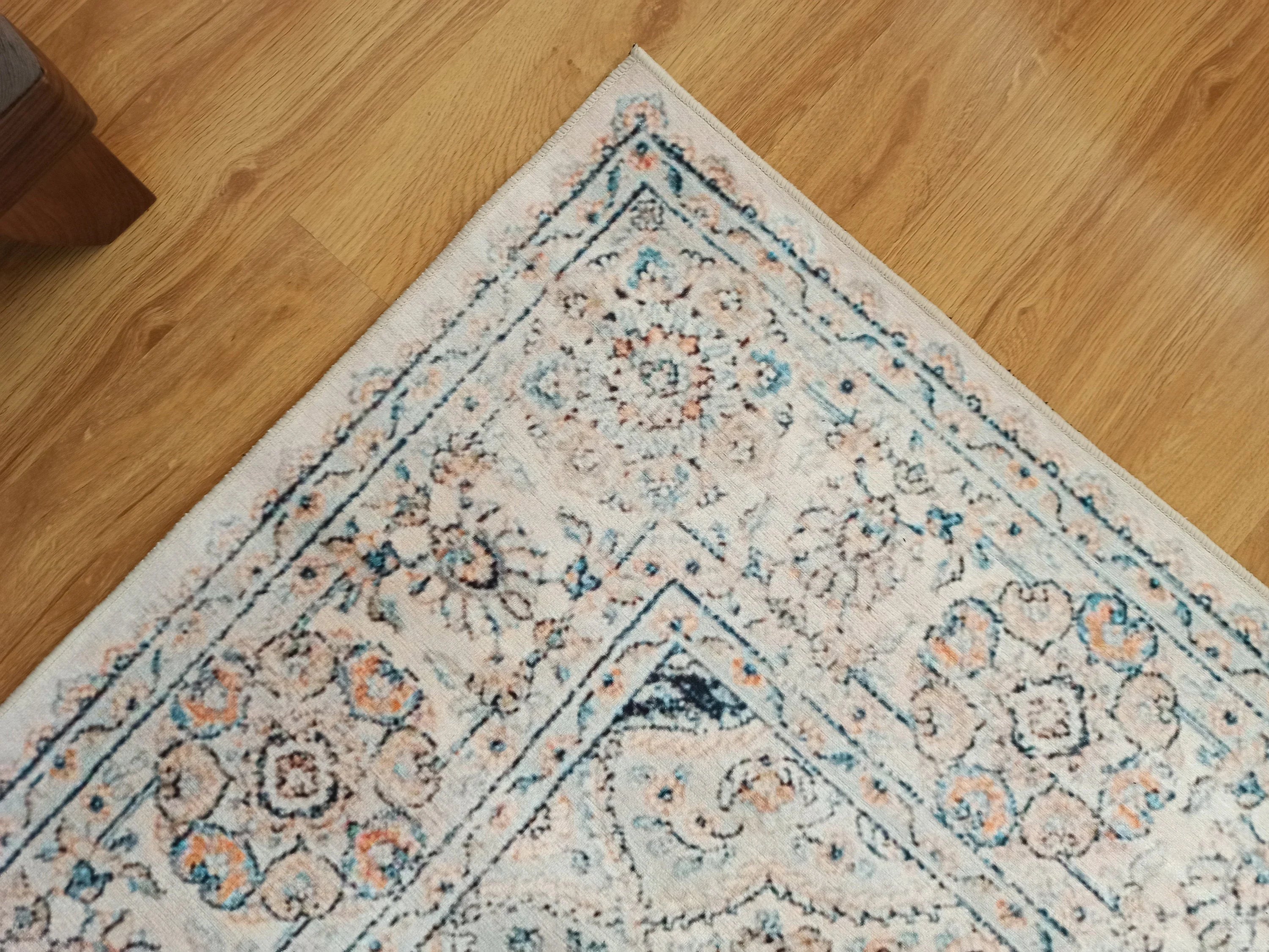 Gray Geometric Patterned Vintage Carpet - CLEARANCE - 11643OU