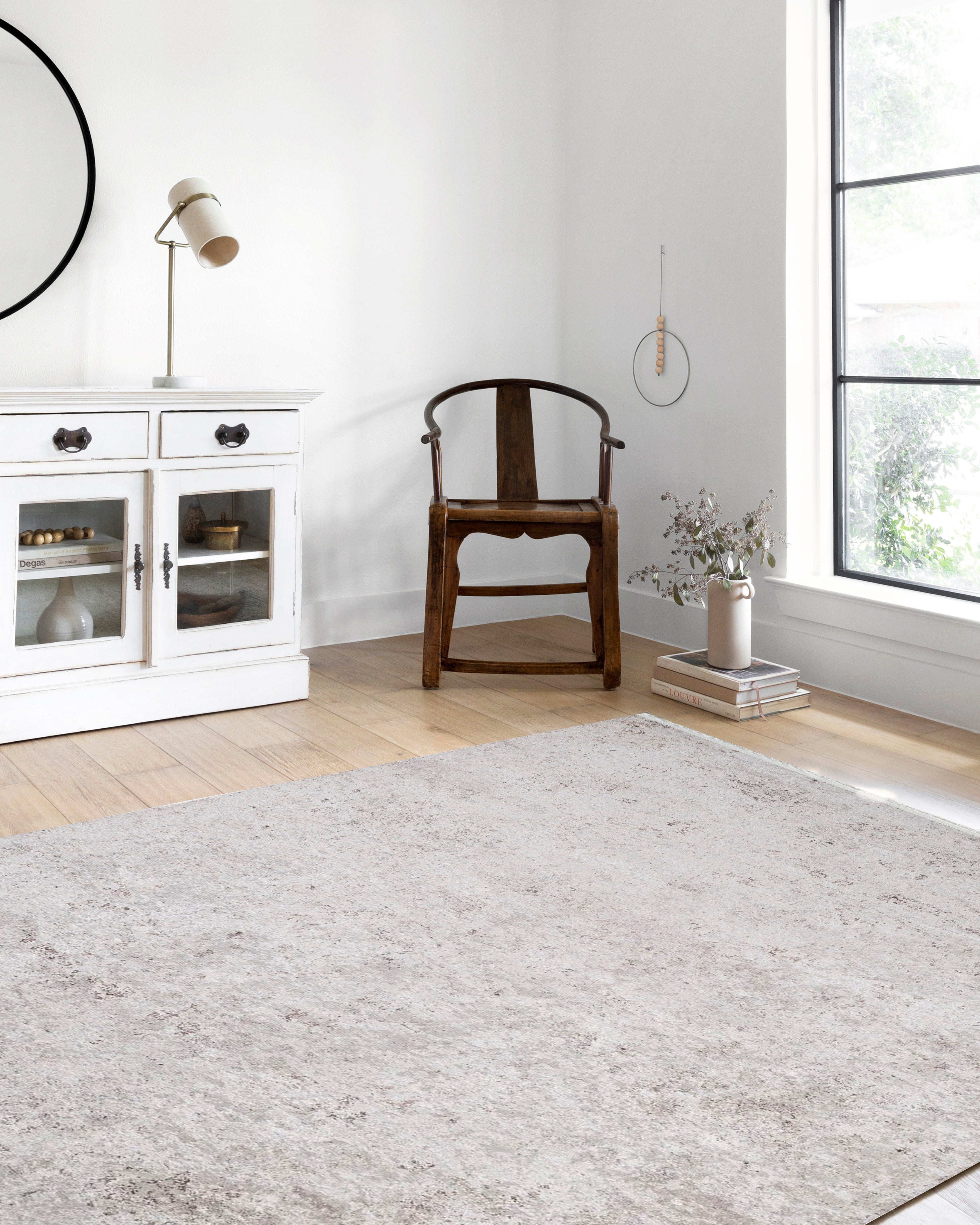 Soft Açık Krem Bej Tonlarında Sade Halı