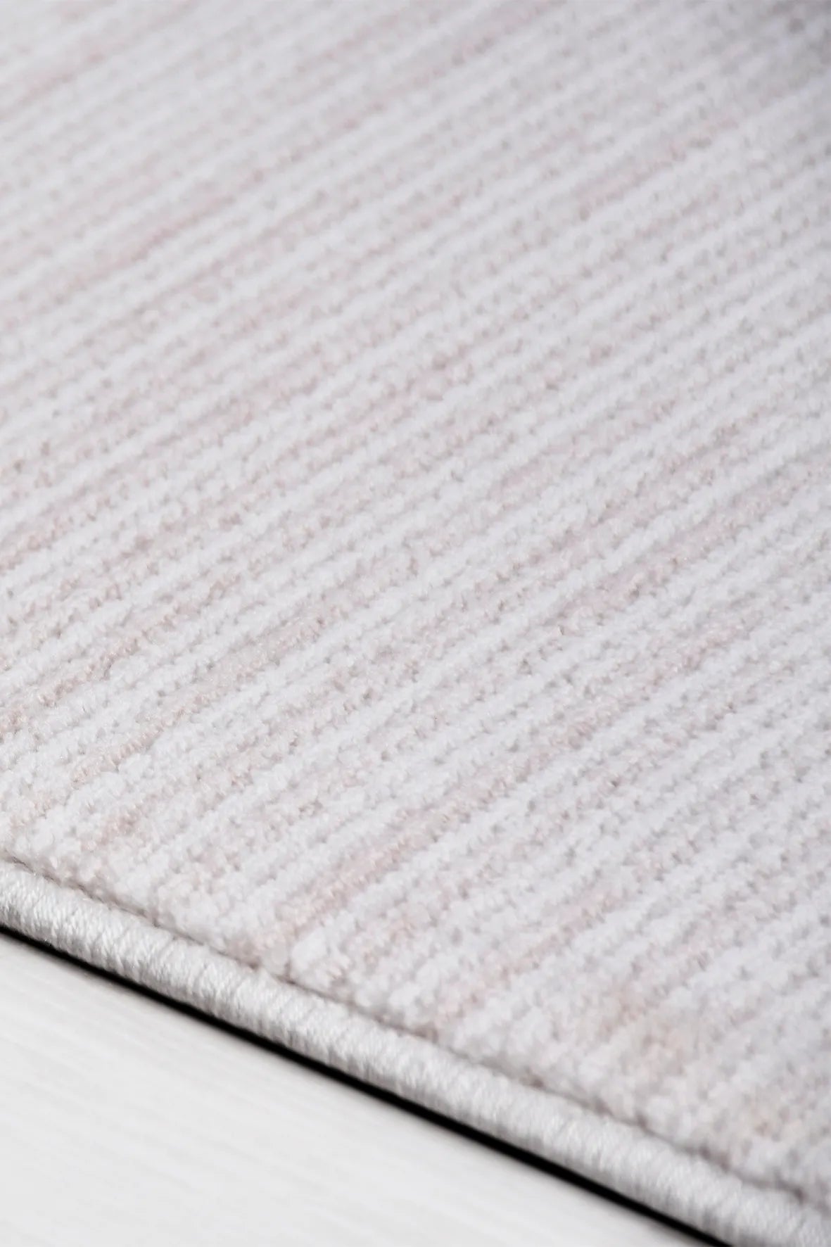 Bej ve Krem Dokulu Minimalist Modern Halı