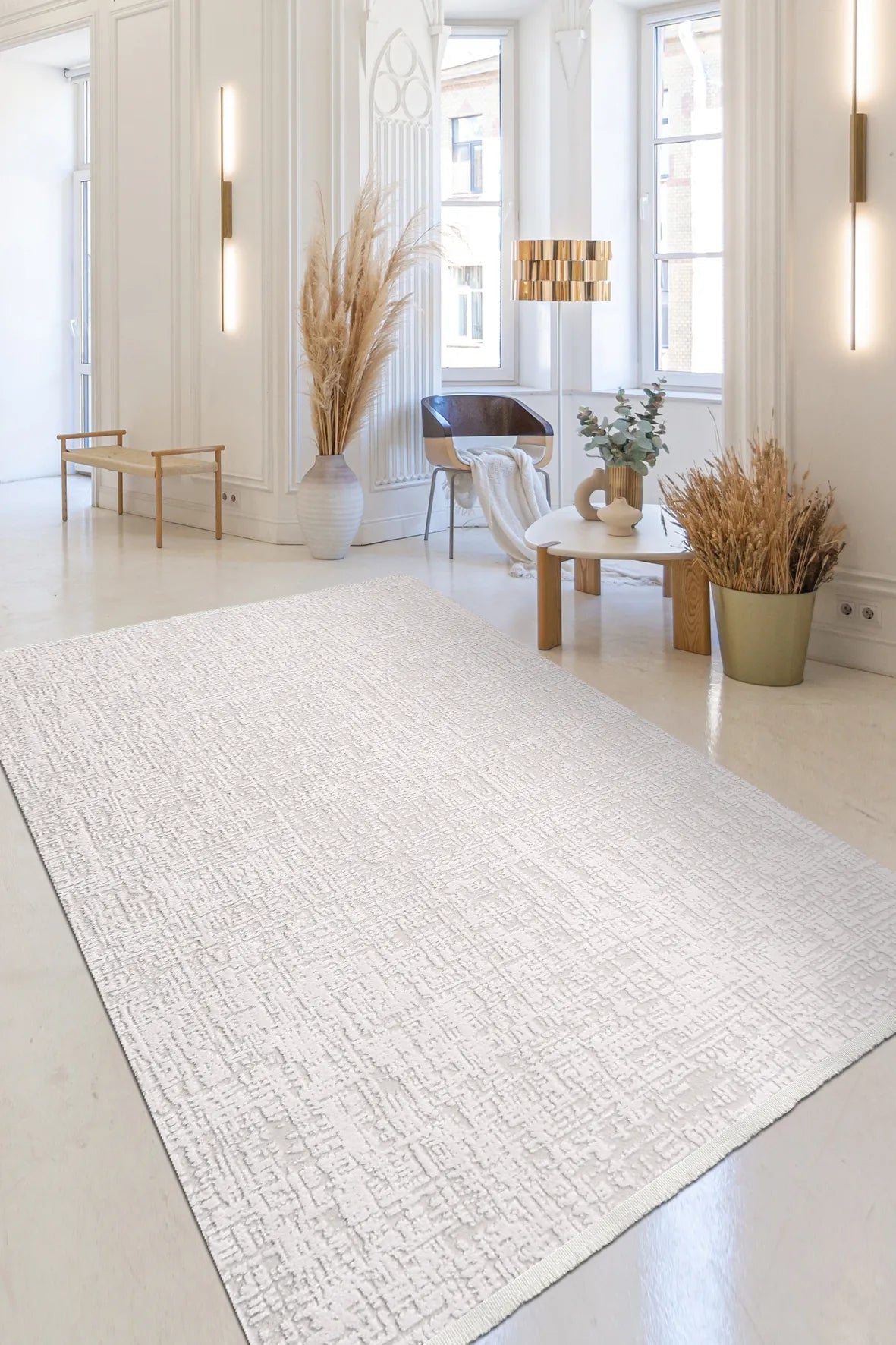 Krem Bej Modern Halı