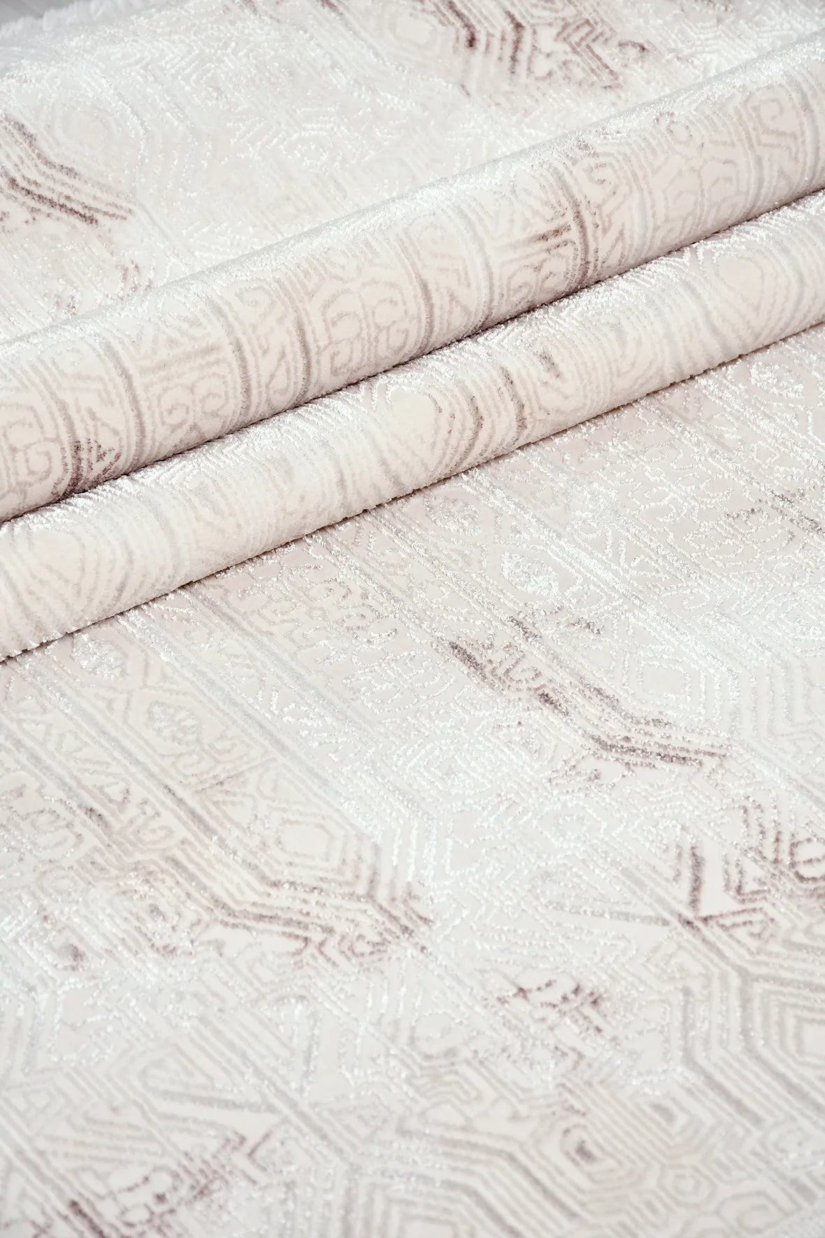 Krem ve Vizon Modern Halı