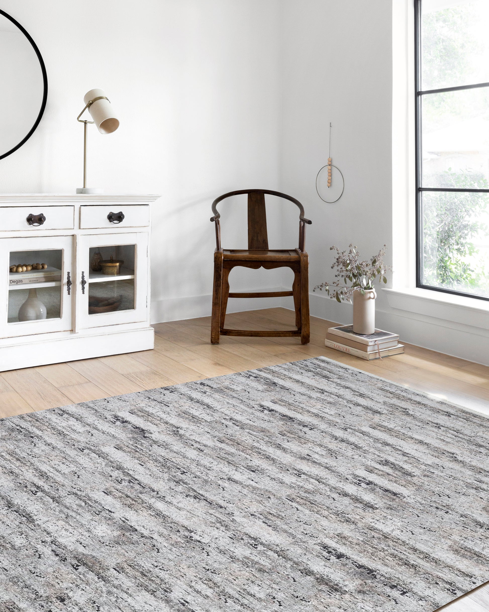 Krem ve Gri Tonlarda Modern Halı