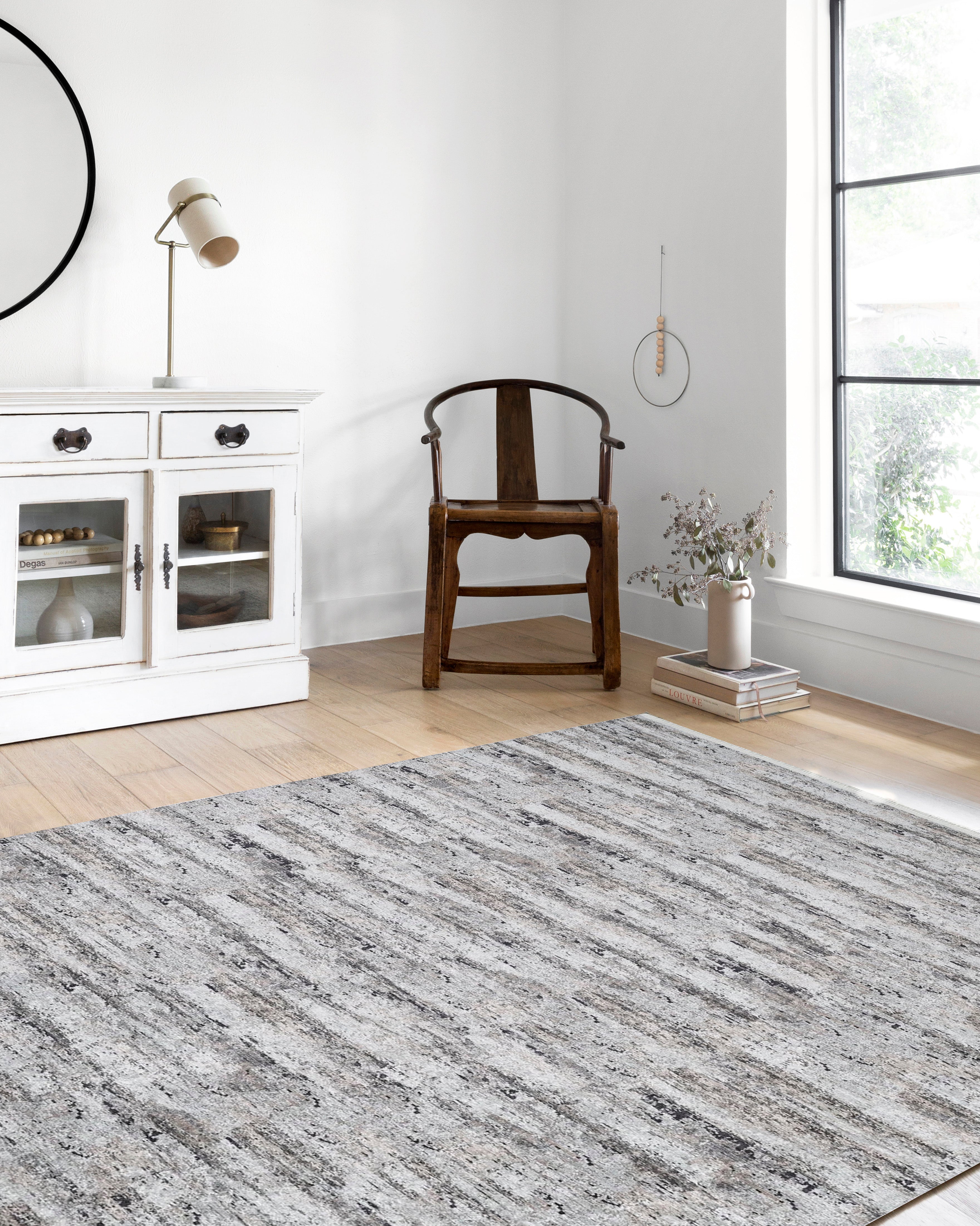 Krem ve Gri Tonlarda Modern Halı
