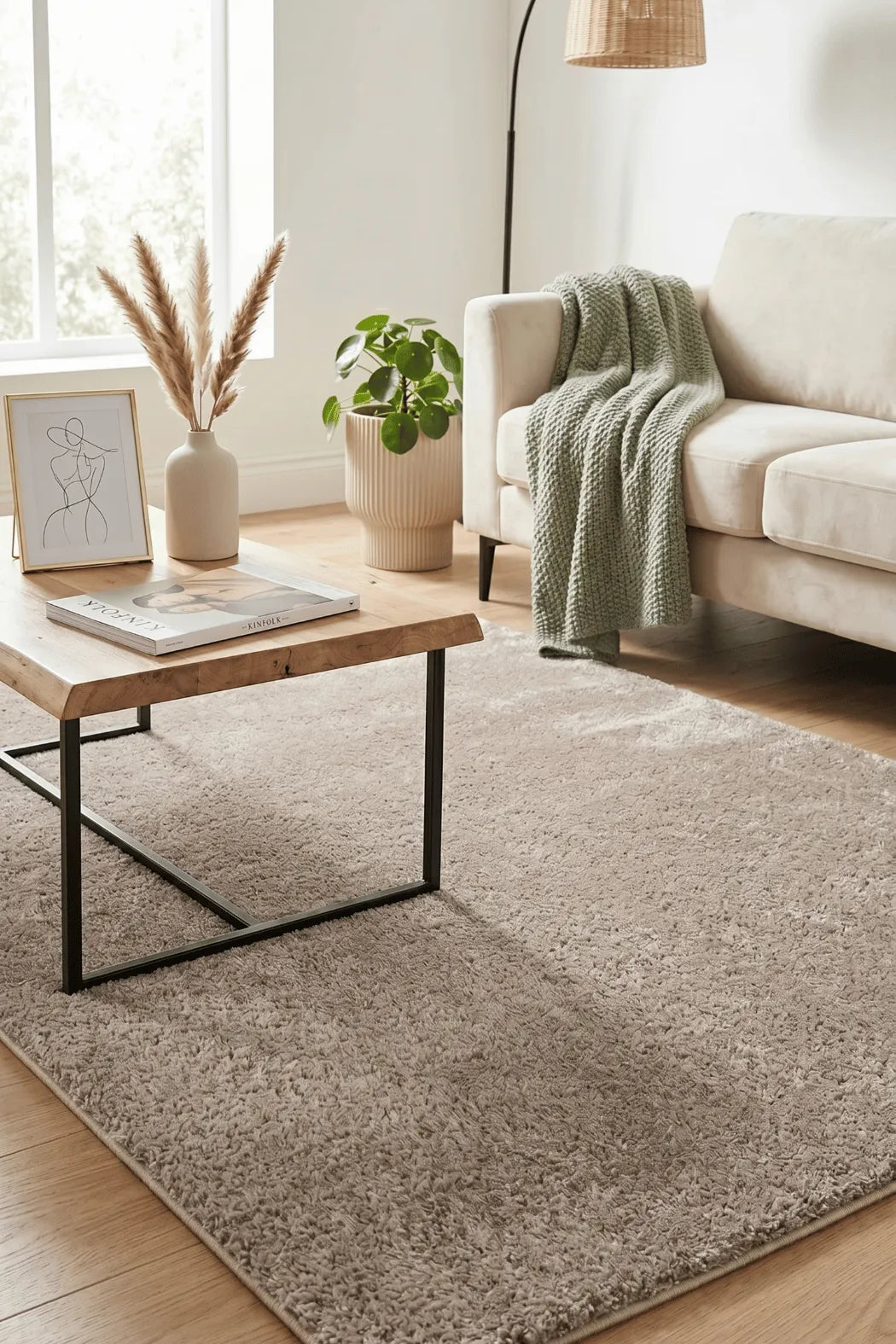 Vizon Yumuşak Peluş Halı