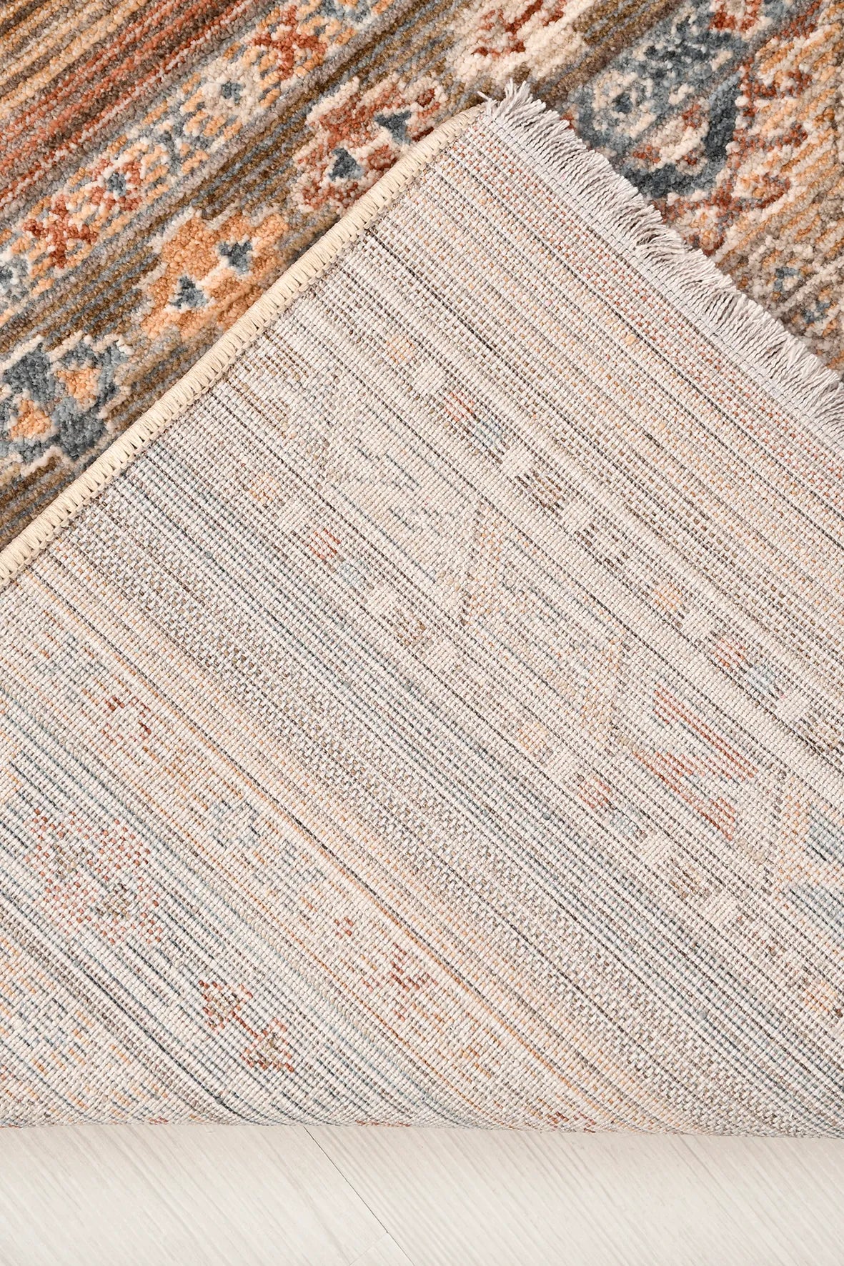 Renkli Çizgili Degrade Vintage Halı