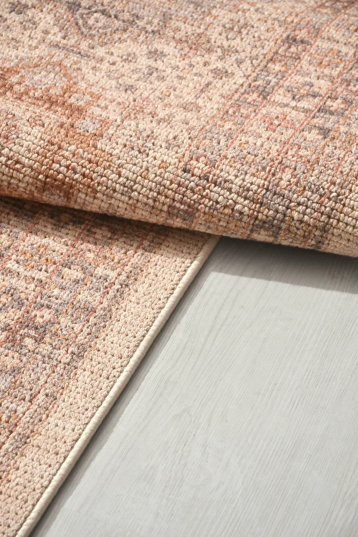 Vizon Renkli Bordürlü Pamuk Halı