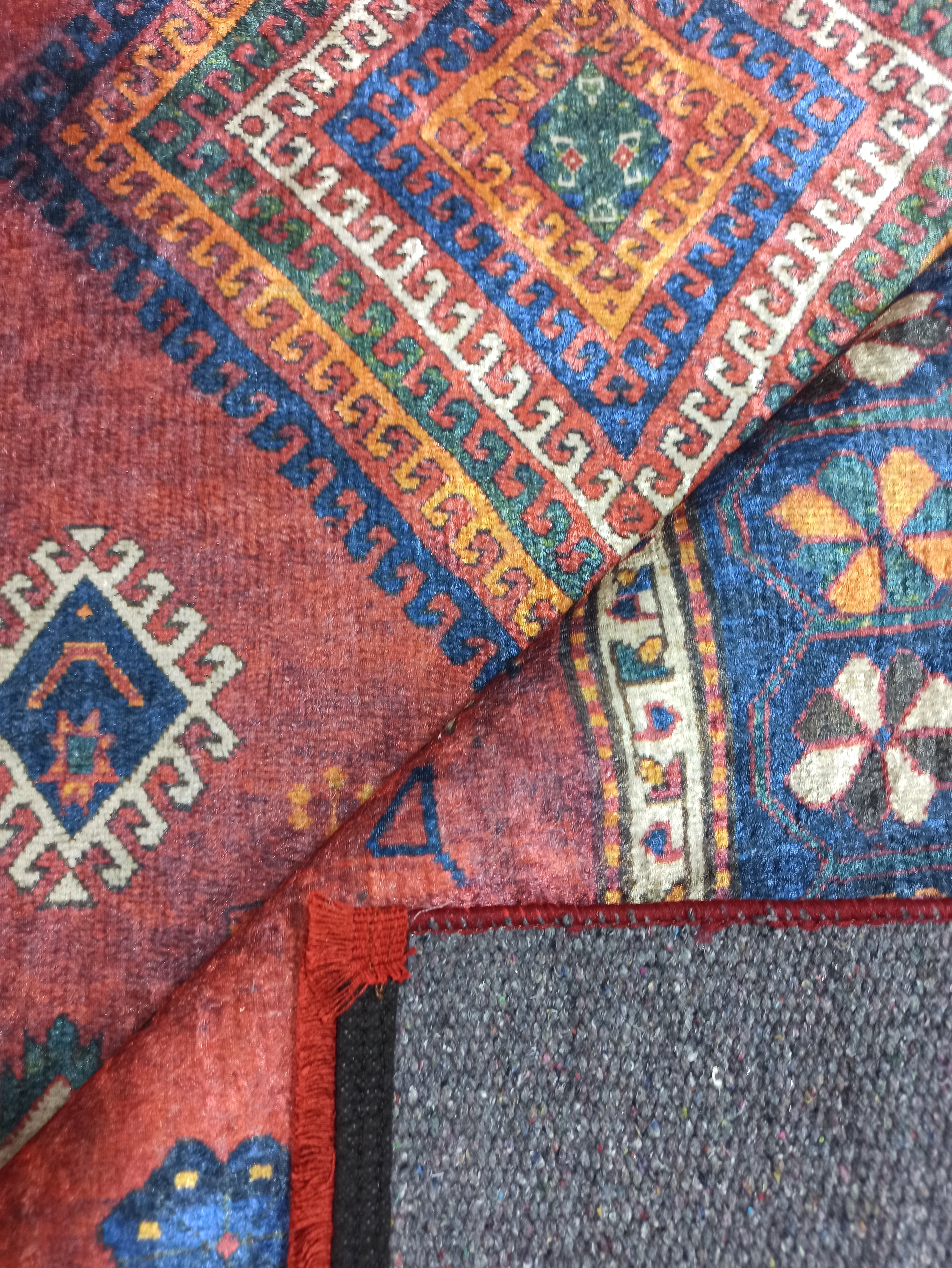 Uşak Dark Red Beige Kilim Carpet - CLEARANCE - 2348OU
