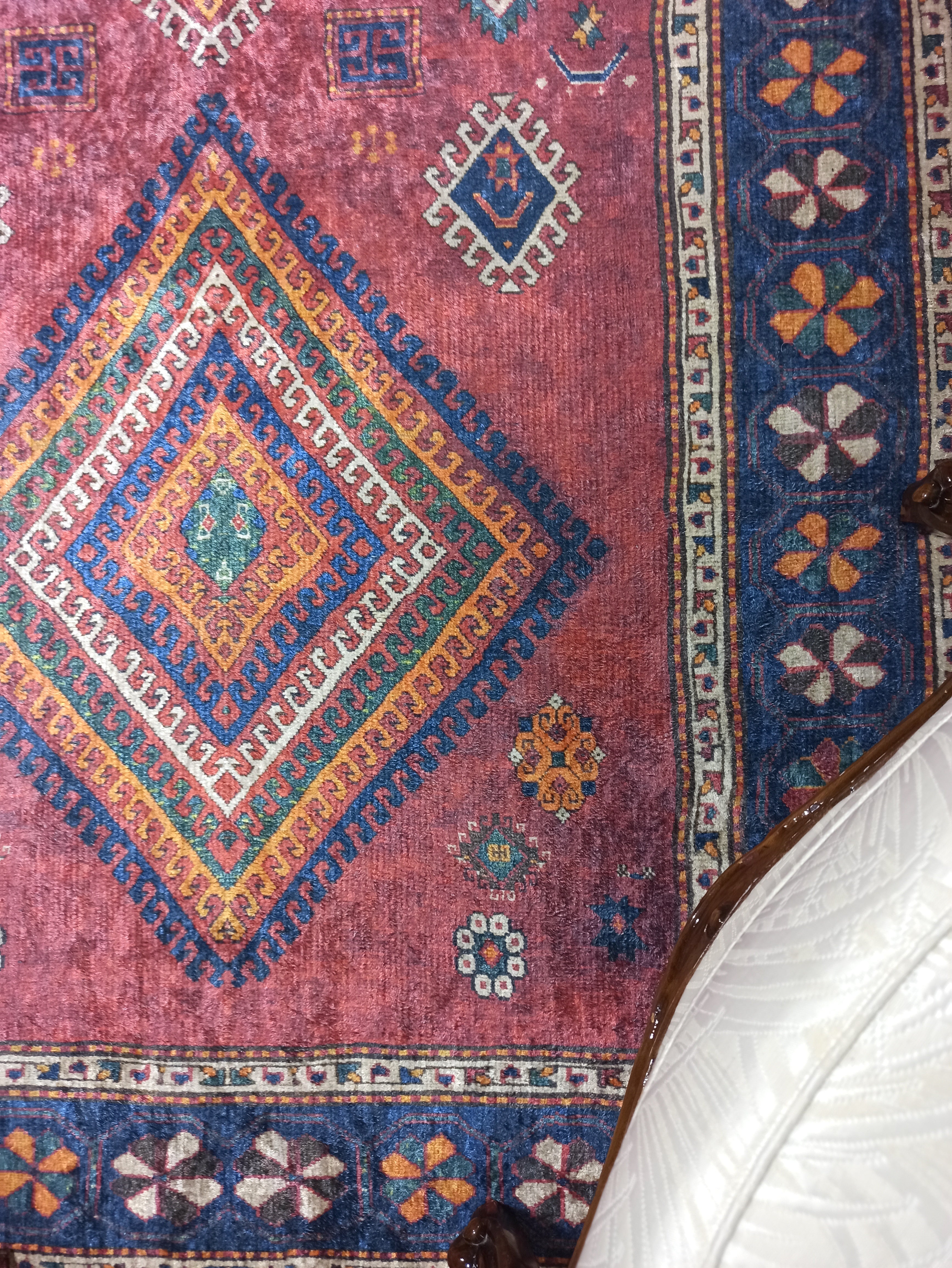 Uşak Dark Red Beige Kilim Carpet - CLEARANCE - 2348OU