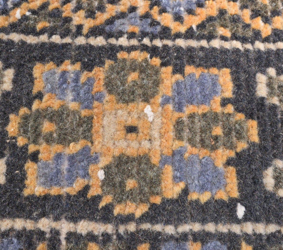 El yapımı vintage yolluk 56x290 cm tribal desenli yün - mekan görünümü