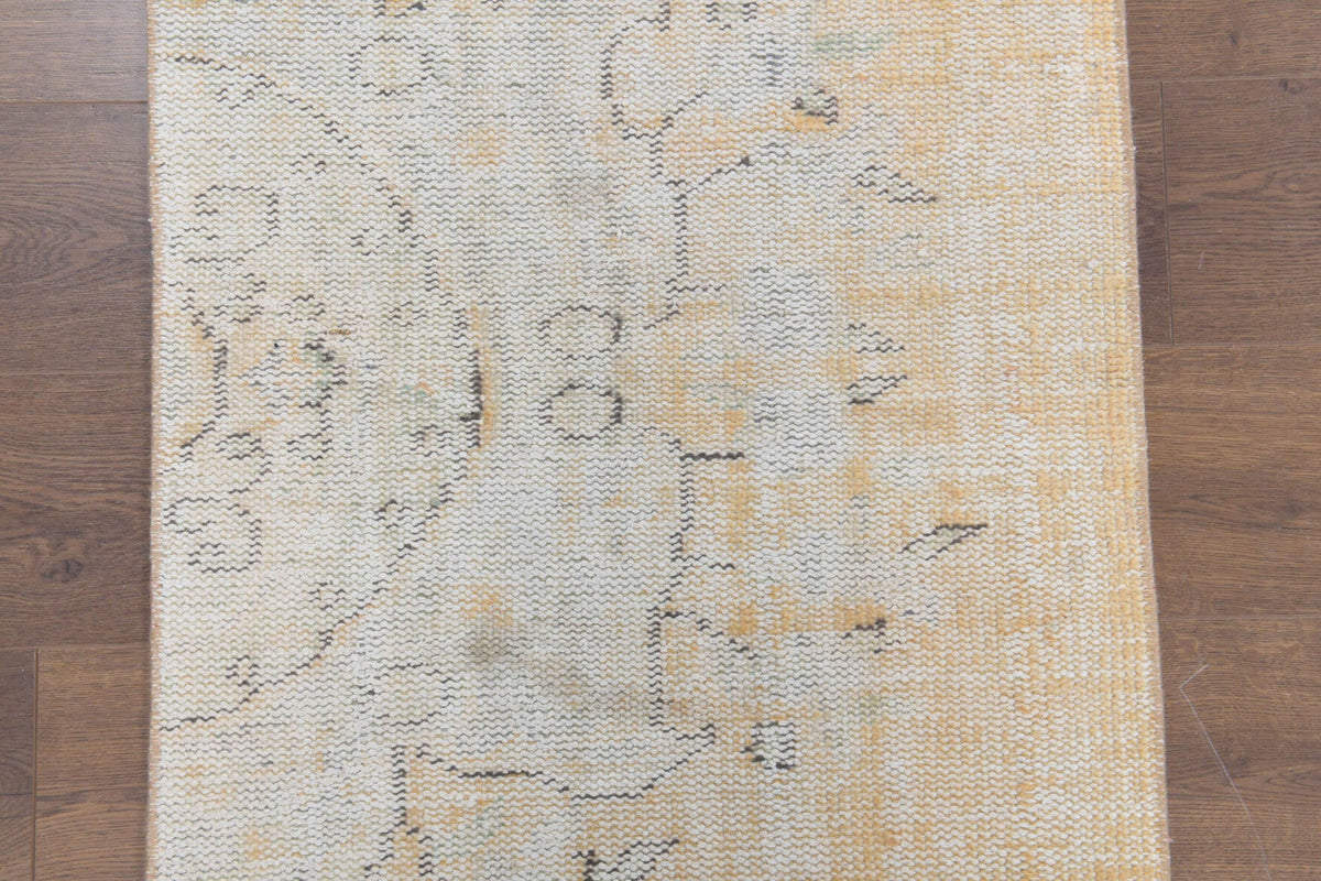 El yapımı vintage yolluk 71x302 cm çiçek desenli desenli yün - mekan görünümü