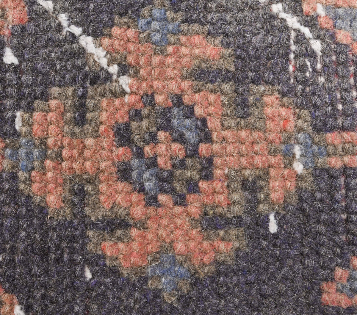 El yapımı vintage yolluk 56x330 cm patchwork desenli yün - mekan görünümü