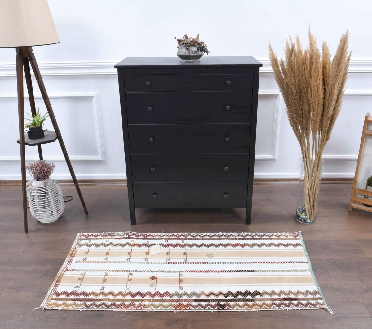 2x5, Flatweave Small Vintage Runner Rug