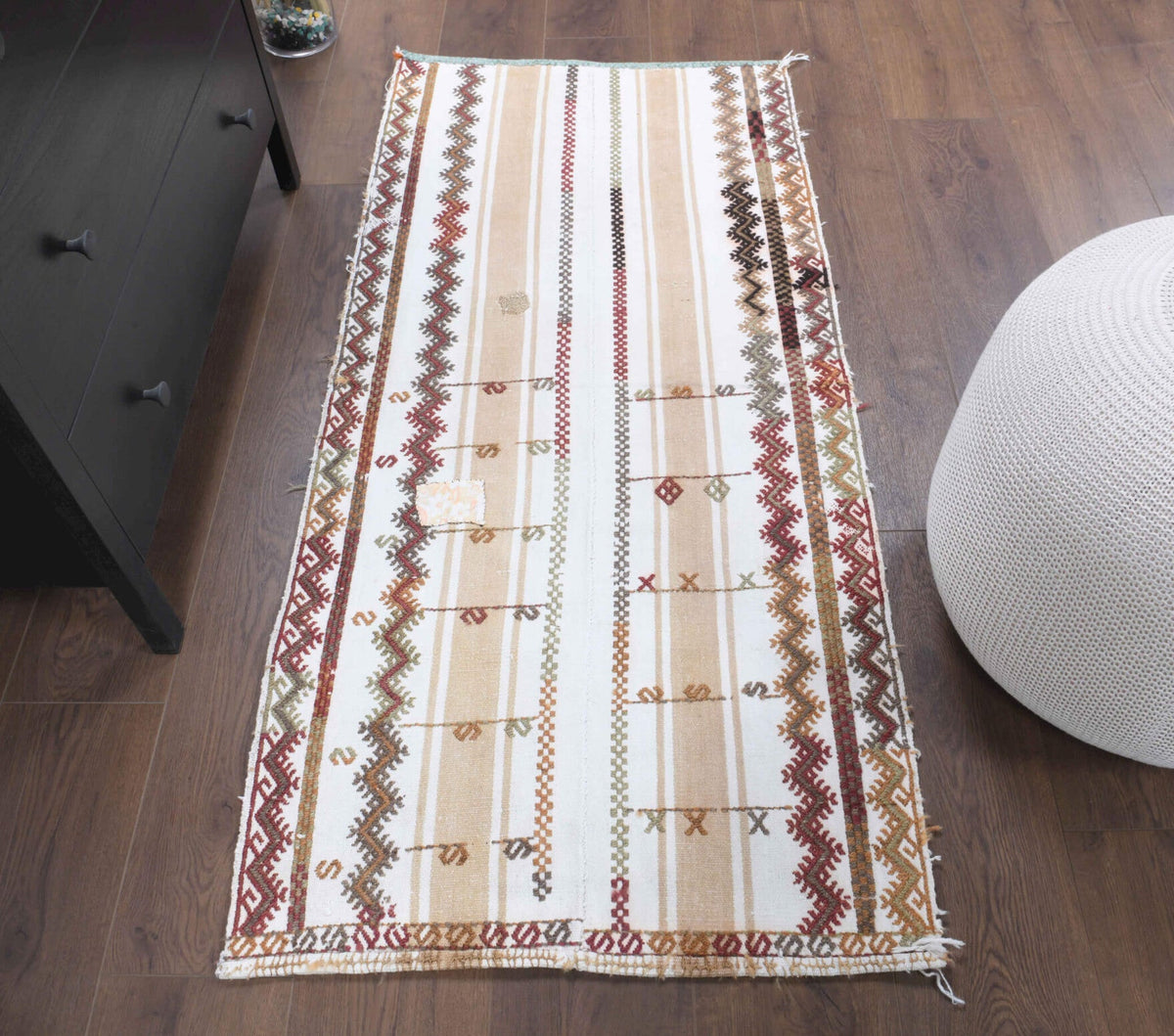 2x5, Flatweave Small Vintage Runner Rug
