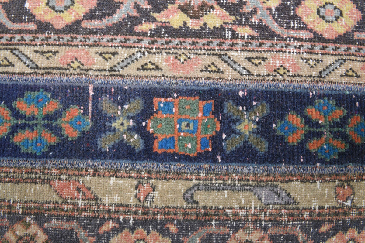 El yapımı vintage yolluk 56x180 cm oryantal desenli yün - desen detayı