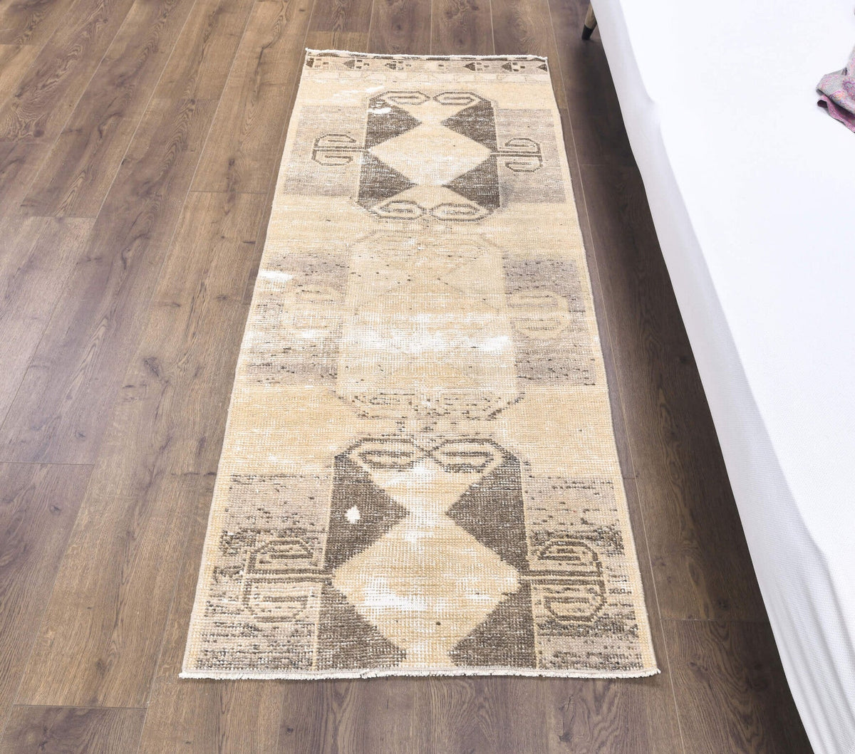 Vintage Oushak Orange Runner Rug