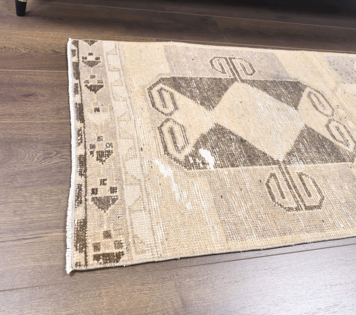 Vintage Oushak Orange Runner Rug