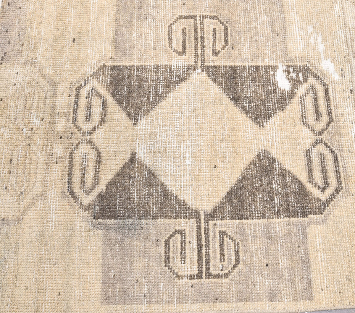 Vintage Oushak Orange Runner Rug