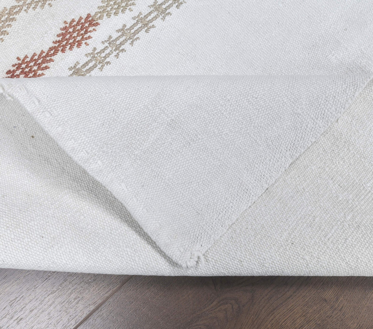 El yapımı vintage yolluk 71x196 cm düz desenli yün - desen detayı