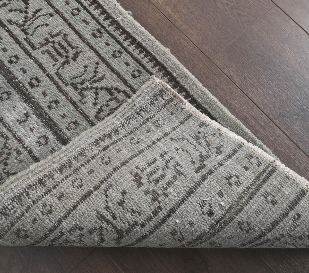 El yapımı vintage yolluk 56x188 cm çiçek desenli desenli yün - mekan görünümü