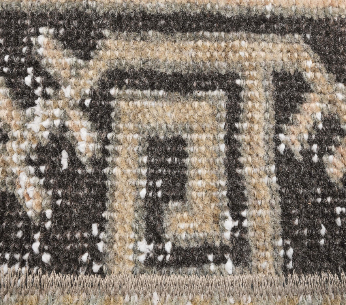El yapımı vintage yolluk 58x180 cm patchwork desenli yün - mekan görünümü
