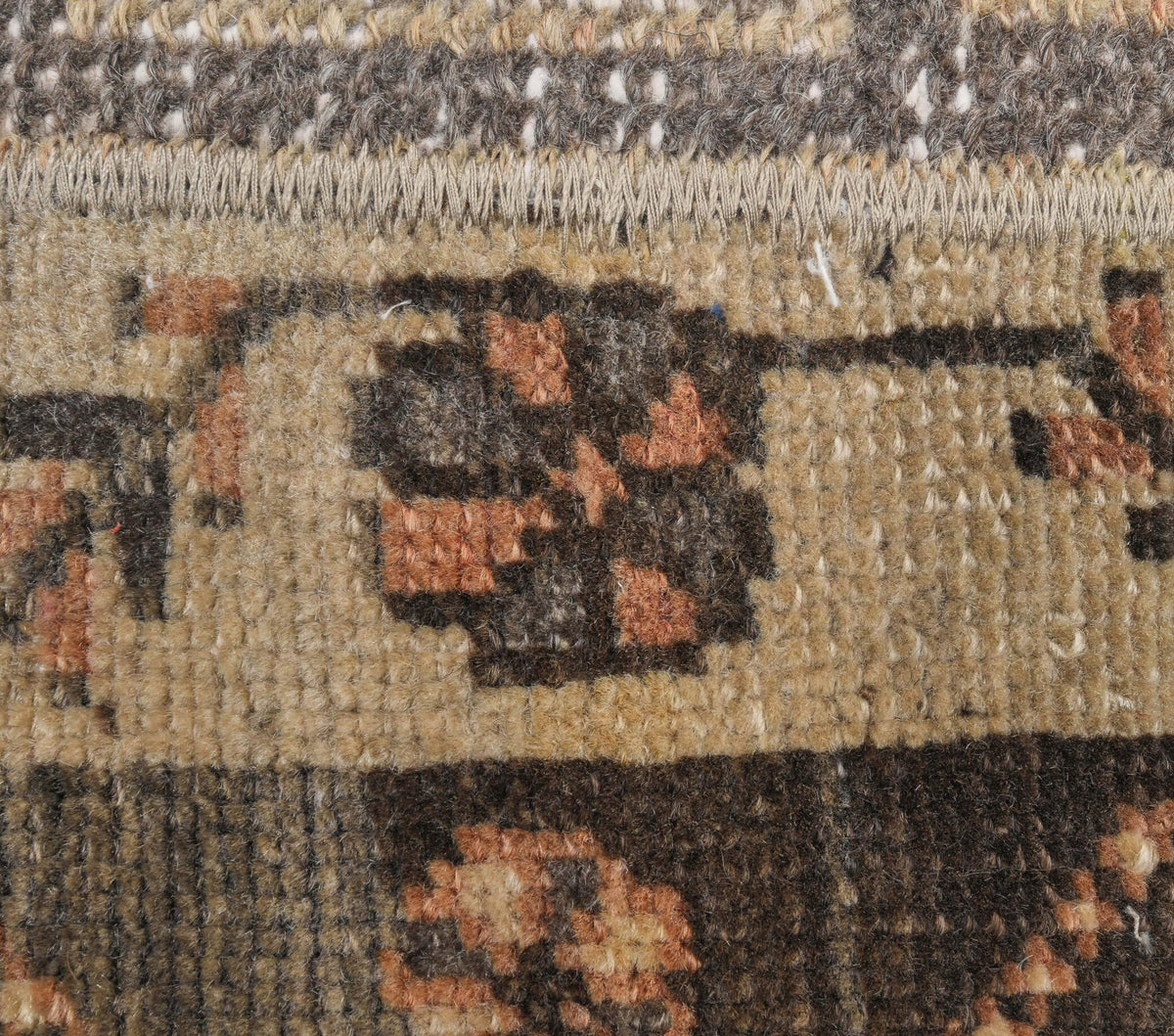 El yapımı vintage yolluk 51x183 cm i̇kat desenli yün - mekan görünümü