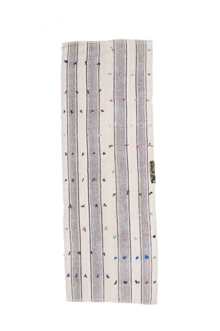 El yapımı vintage yolluk 66x185 cm kilim desenli yün - farklı açıdan görünüm