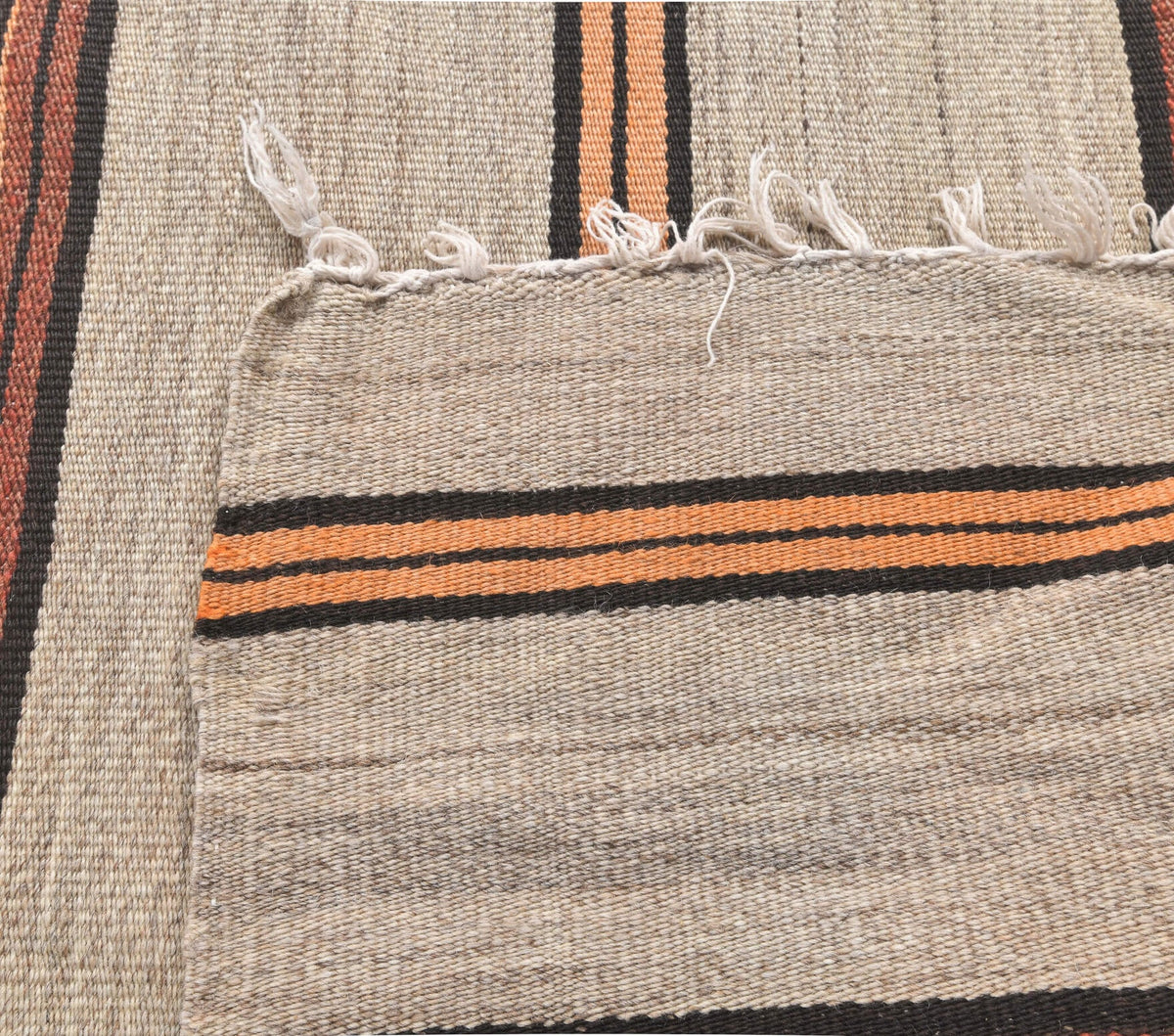 El yapımı vintage yolluk 74x216 cm çizgili desenli yün - mekan görünümü