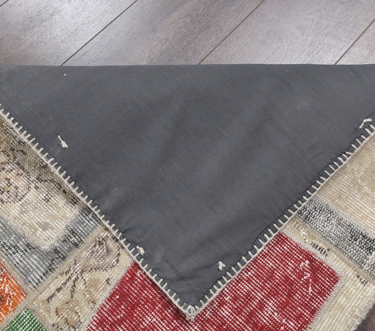 El yapımı vintage yolluk 76x229 cm düz desenli yün - mekan görünümü