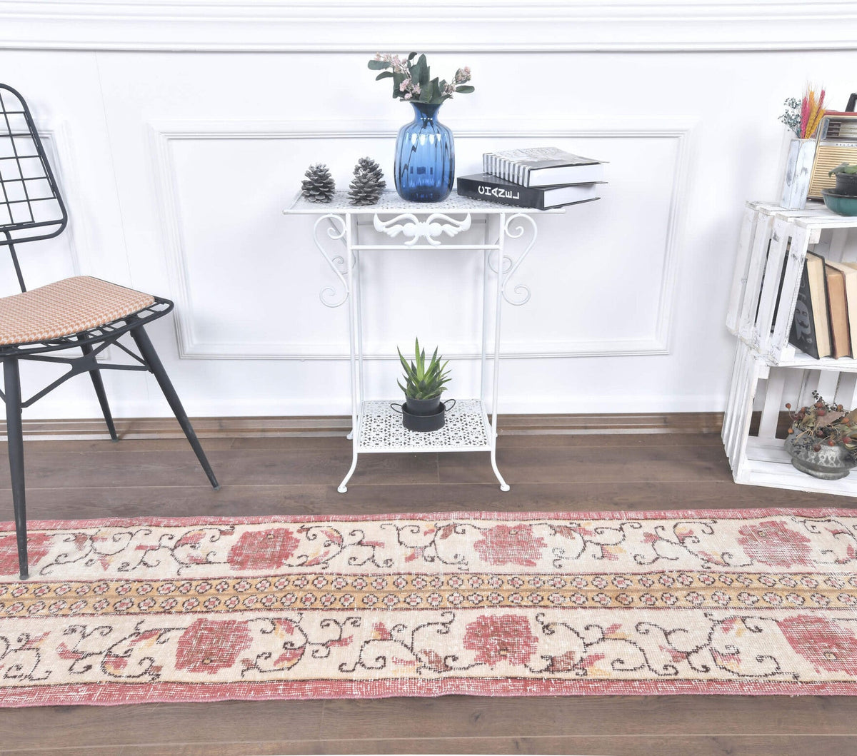 2x7 Vintage Handwoven Patchwork Runner Rug