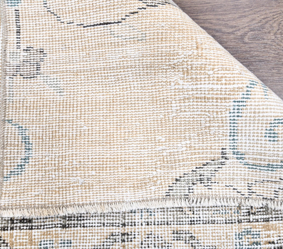 El yapımı vintage yolluk 71x216 cm çiçek desenli desenli yün - desen detayı