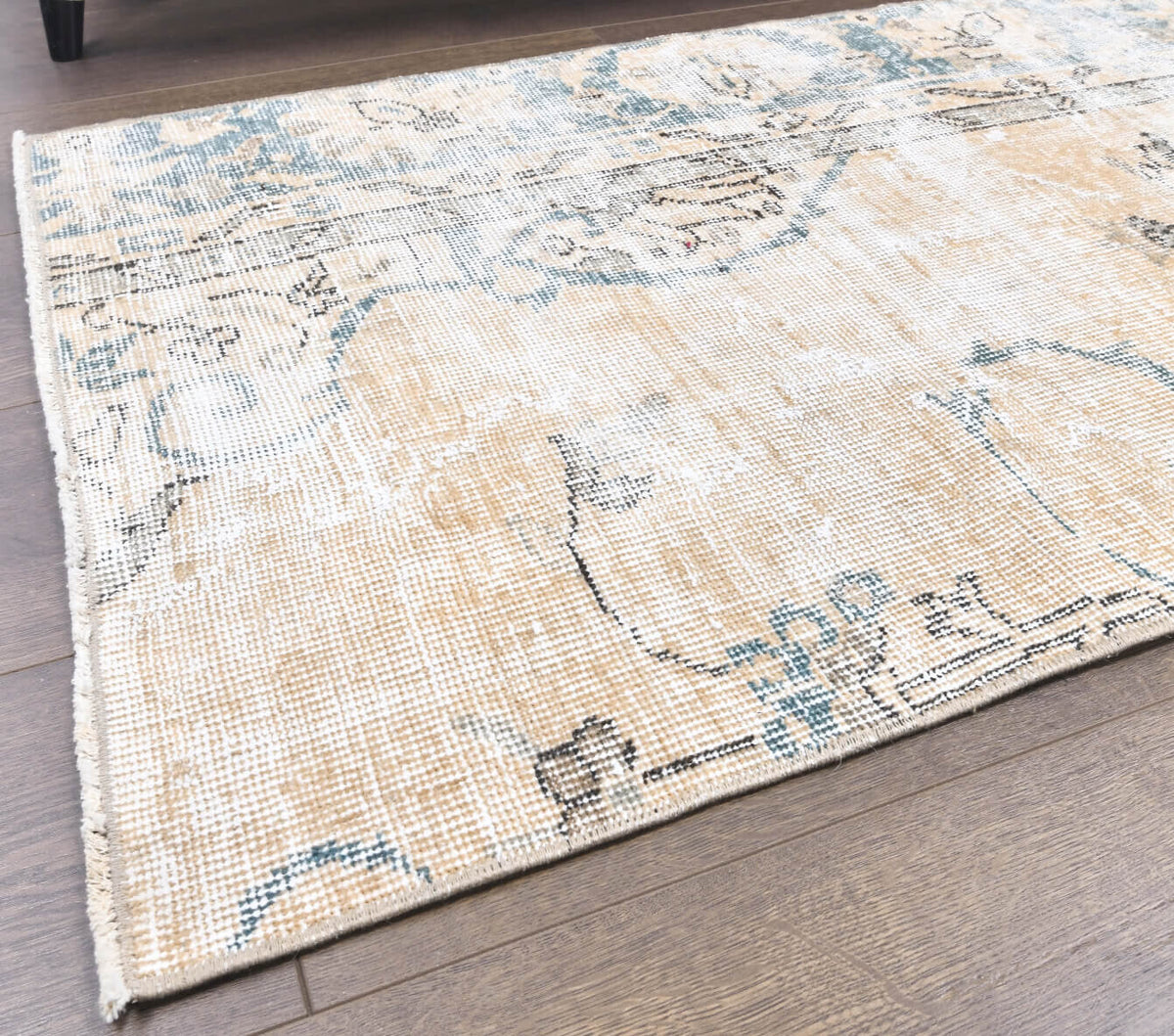El yapımı vintage yolluk 71x216 cm çiçek desenli desenli yün - mekan görünümü