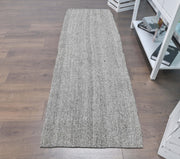 El yapımı vintage yolluk 71x218 cm düz desenli yün - detay görünümü