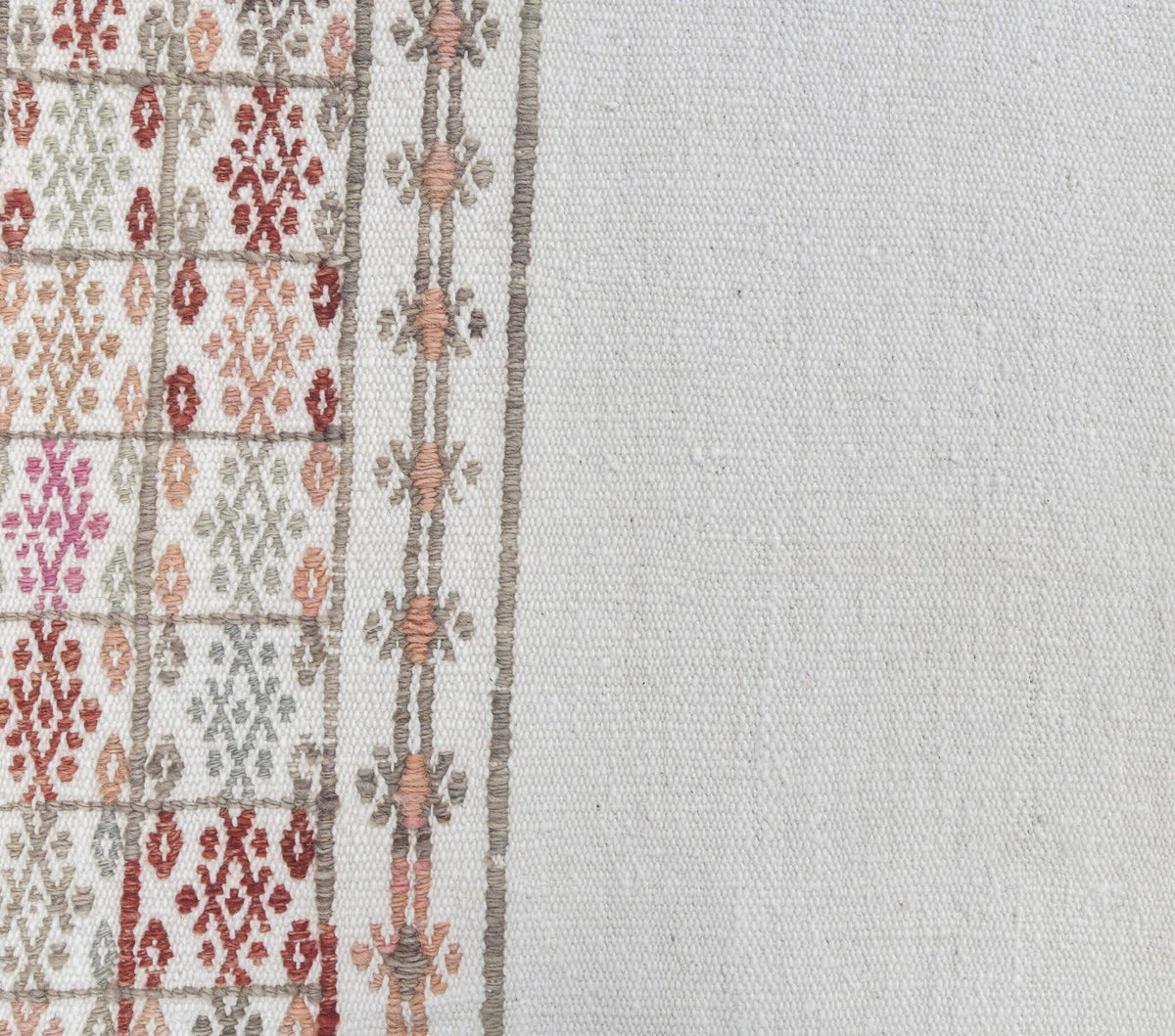 El yapımı vintage yolluk 71x216 cm düz desenli yün - mekan görünümü